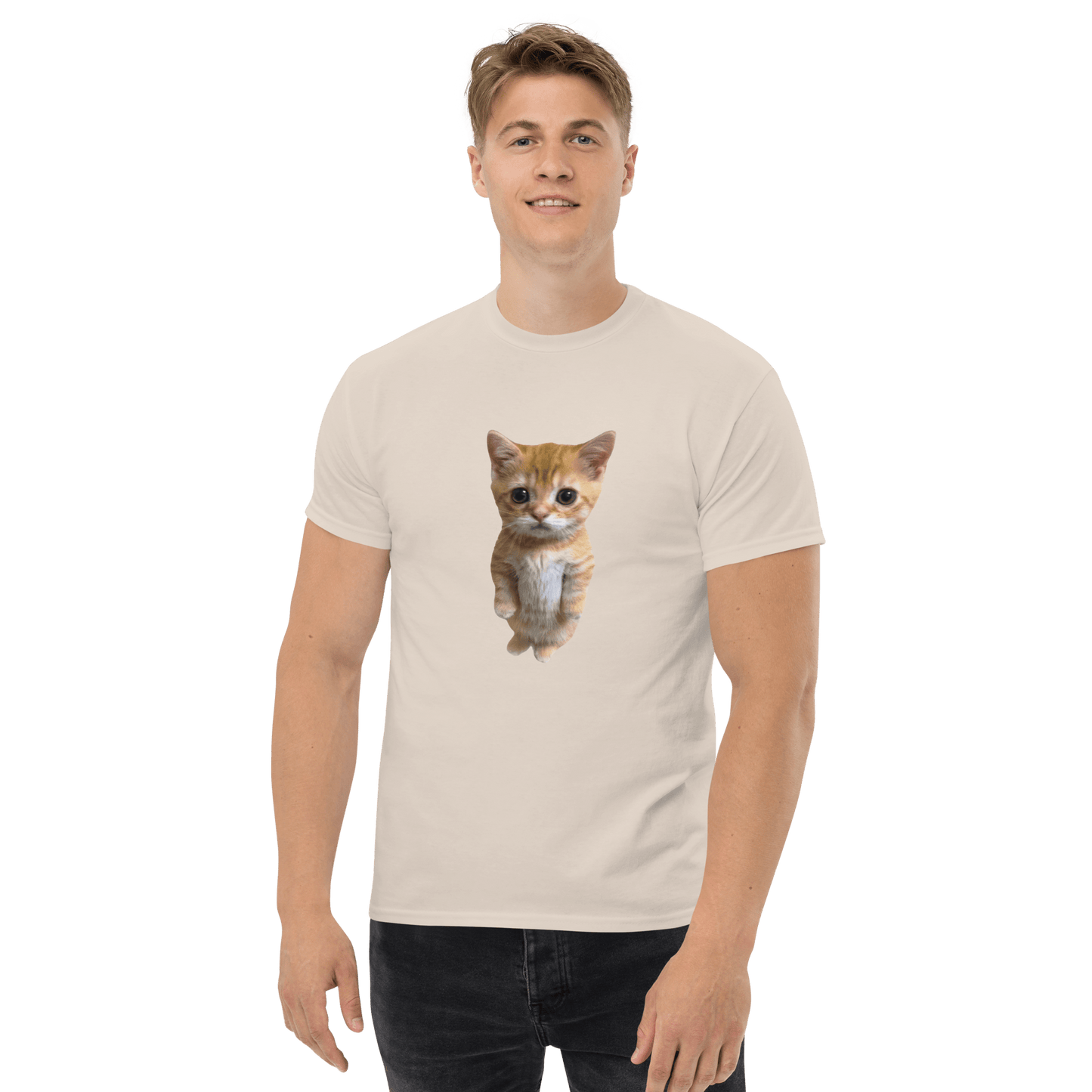Cat Classic T-Shirt Meme - Military Green | Shirtposting