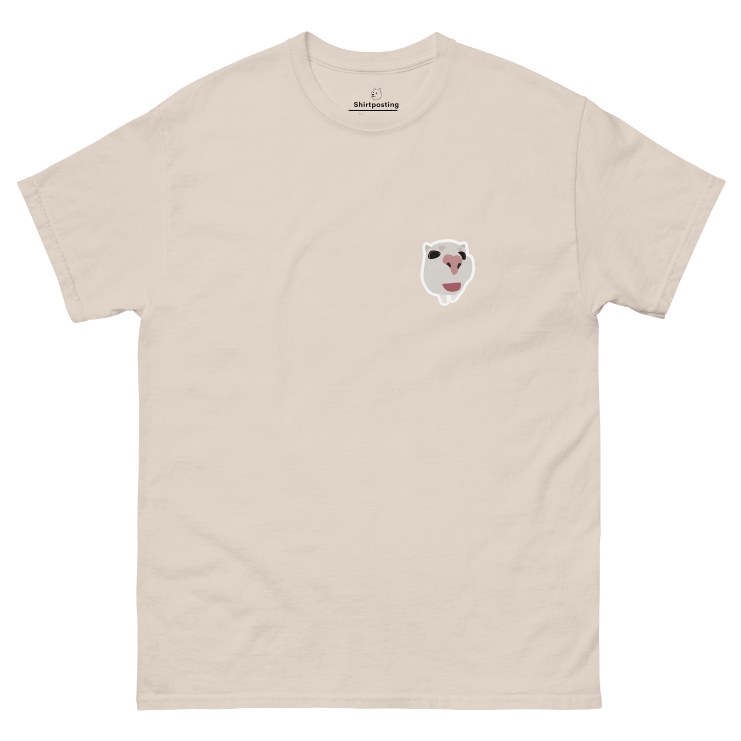 Cat Classic T-Shirt Meme - Natural | Shirtposting