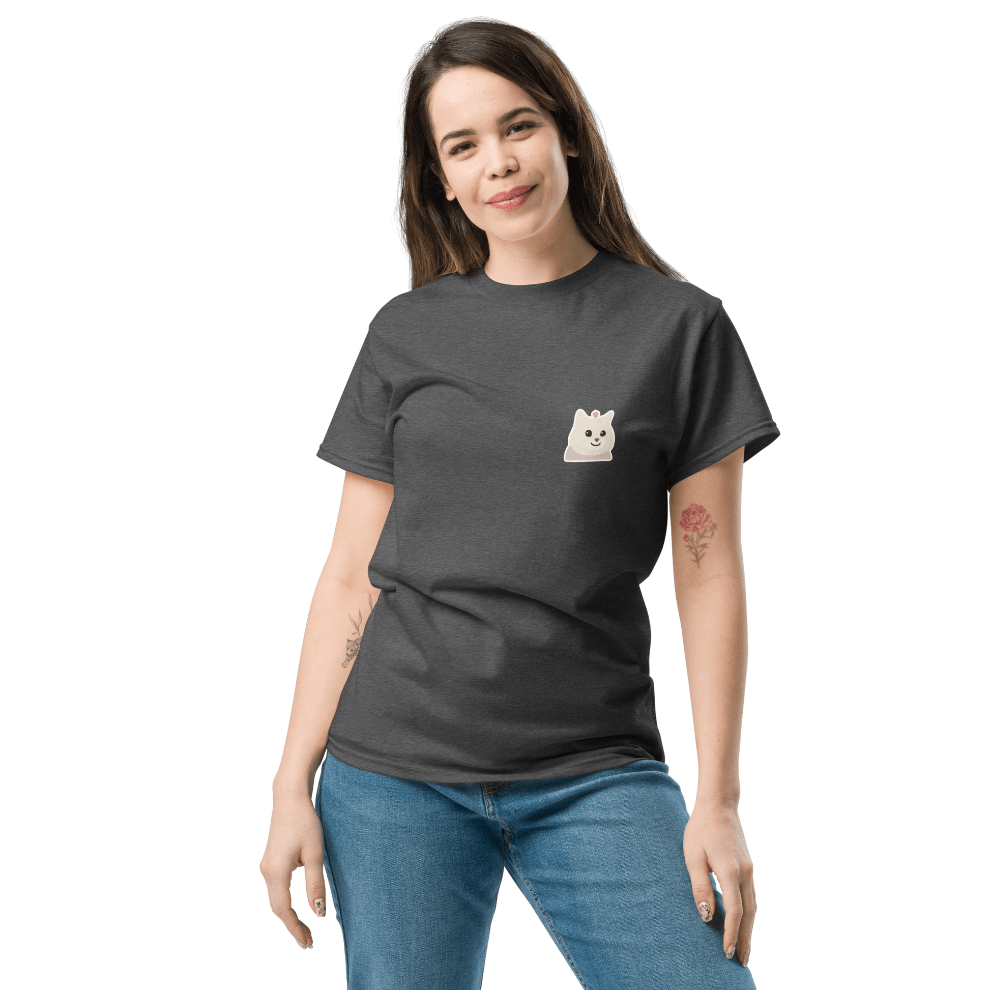 Cat Classic T-Shirt Meme - Royal | Shirtposting
