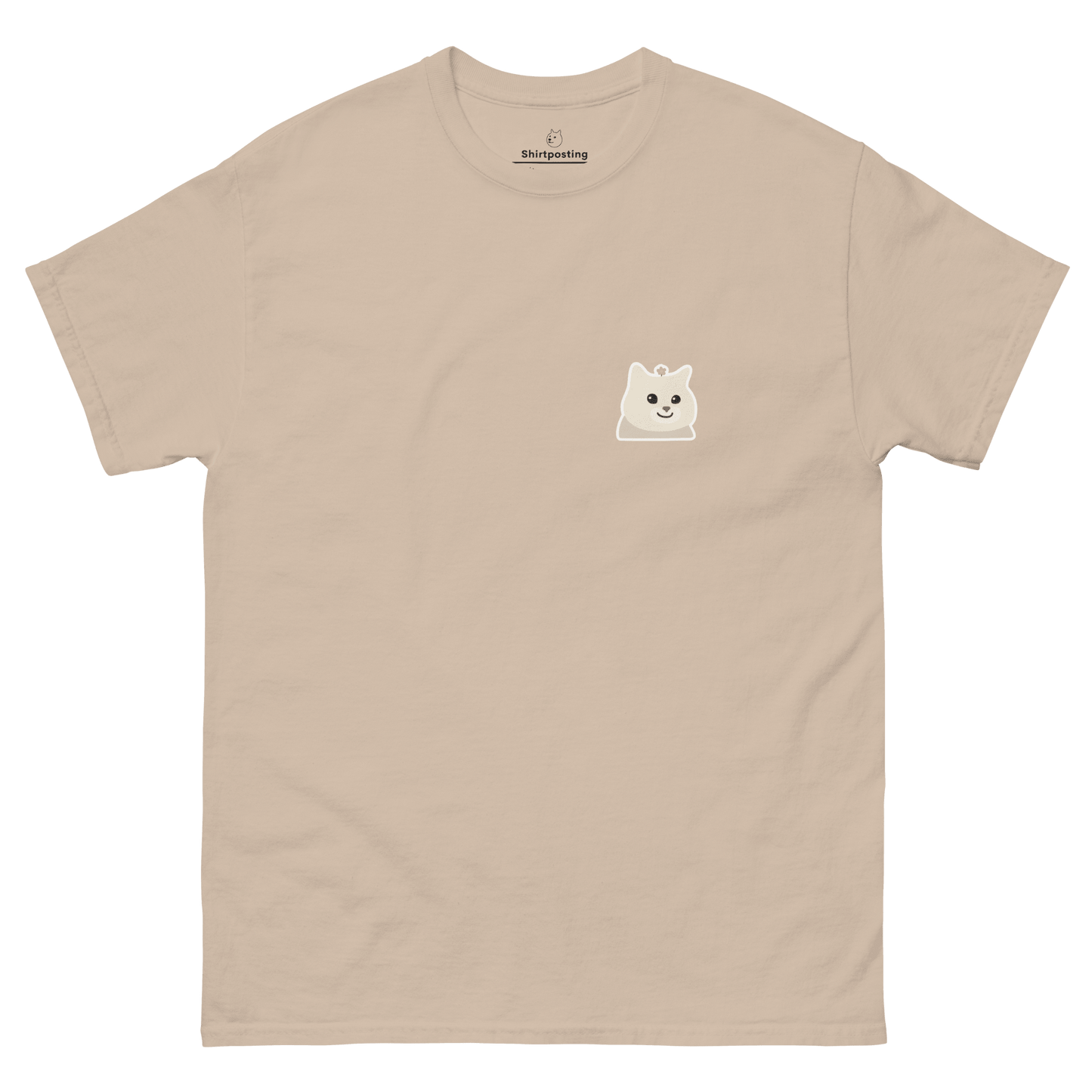Cat Classic T-Shirt Meme - Sand | Shirtposting