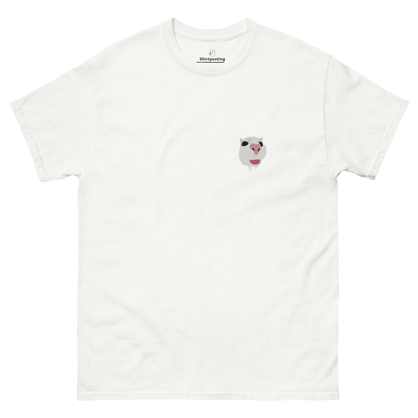Cat Classic T-Shirt Meme - White | Shirtposting