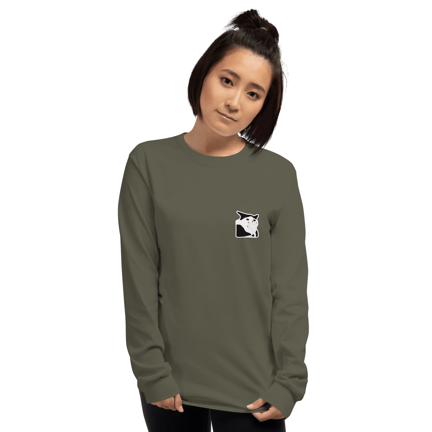 Cat Long Sleeve T-Shirt Meme - Sport Grey | Shirtposting