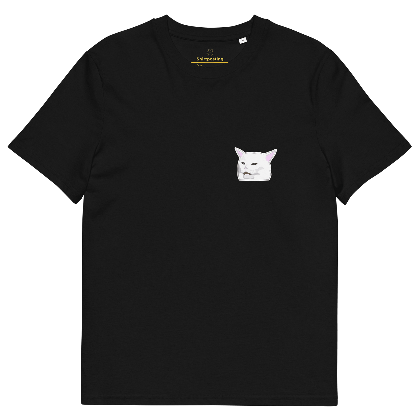 Cat Premium Organic T-Shirt Meme - Black | Shirtposting