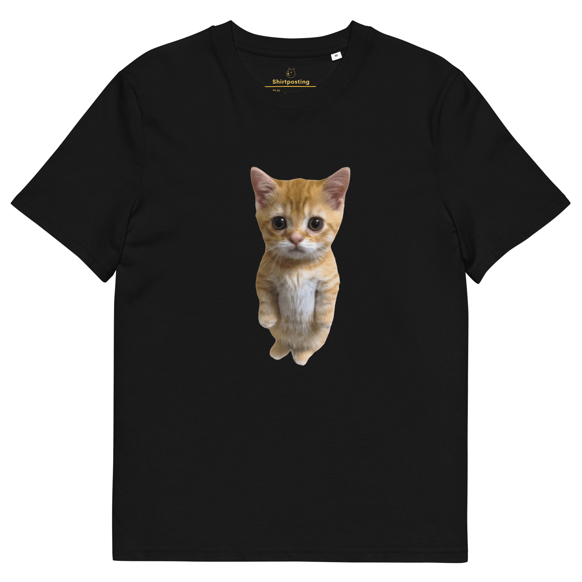Cat Premium Organic T-Shirt Meme - Black | Shirtposting