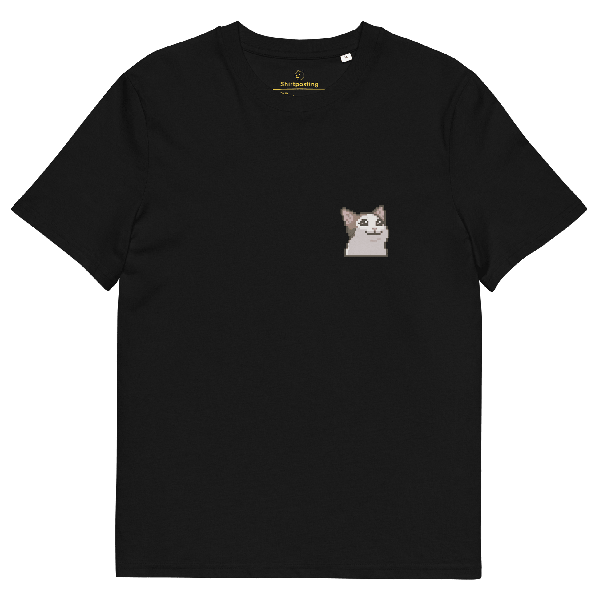 Cat Premium Organic T-Shirt Meme - Black | Shirtposting