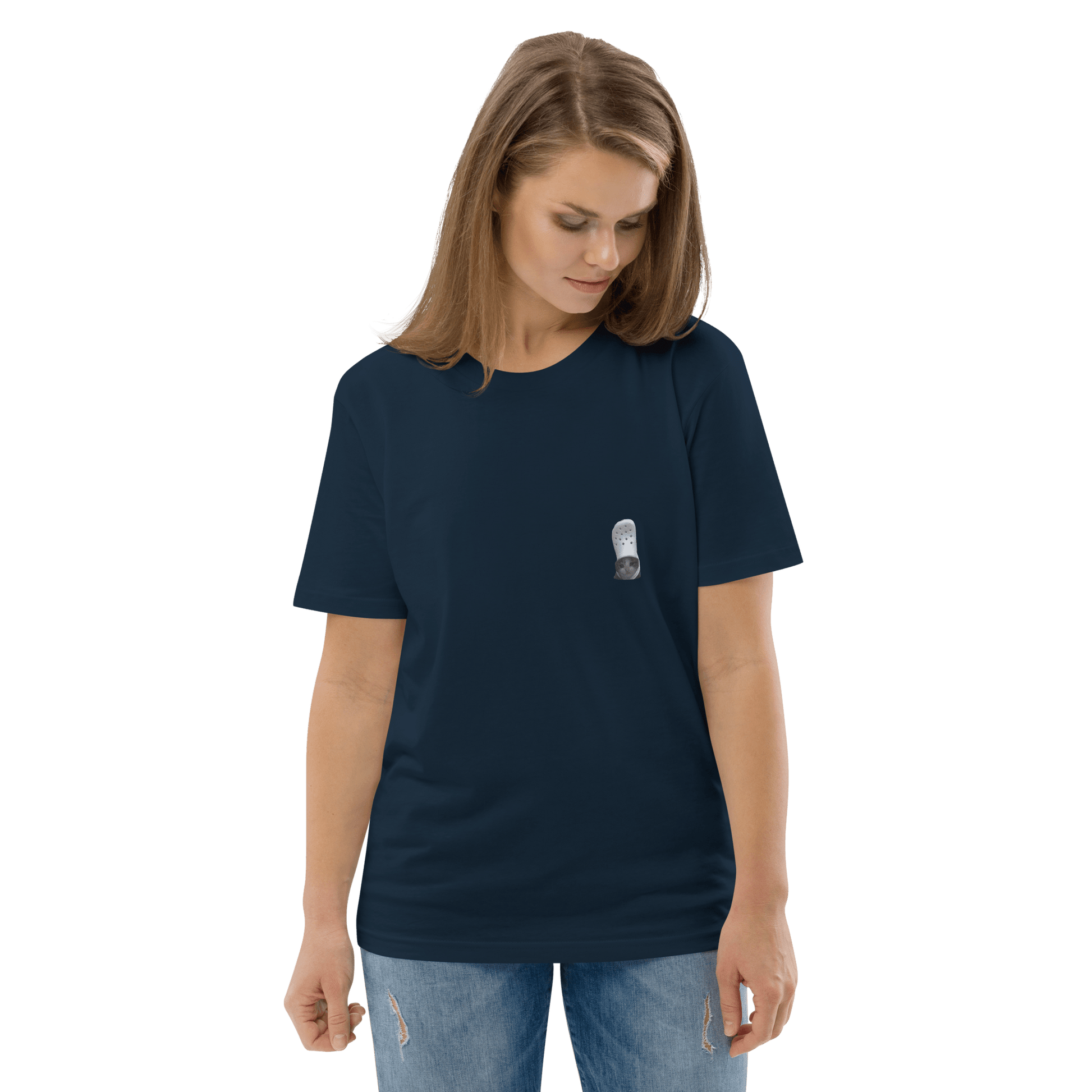 Cat Premium Organic T-Shirt Meme - Cotton Pink | Shirtposting