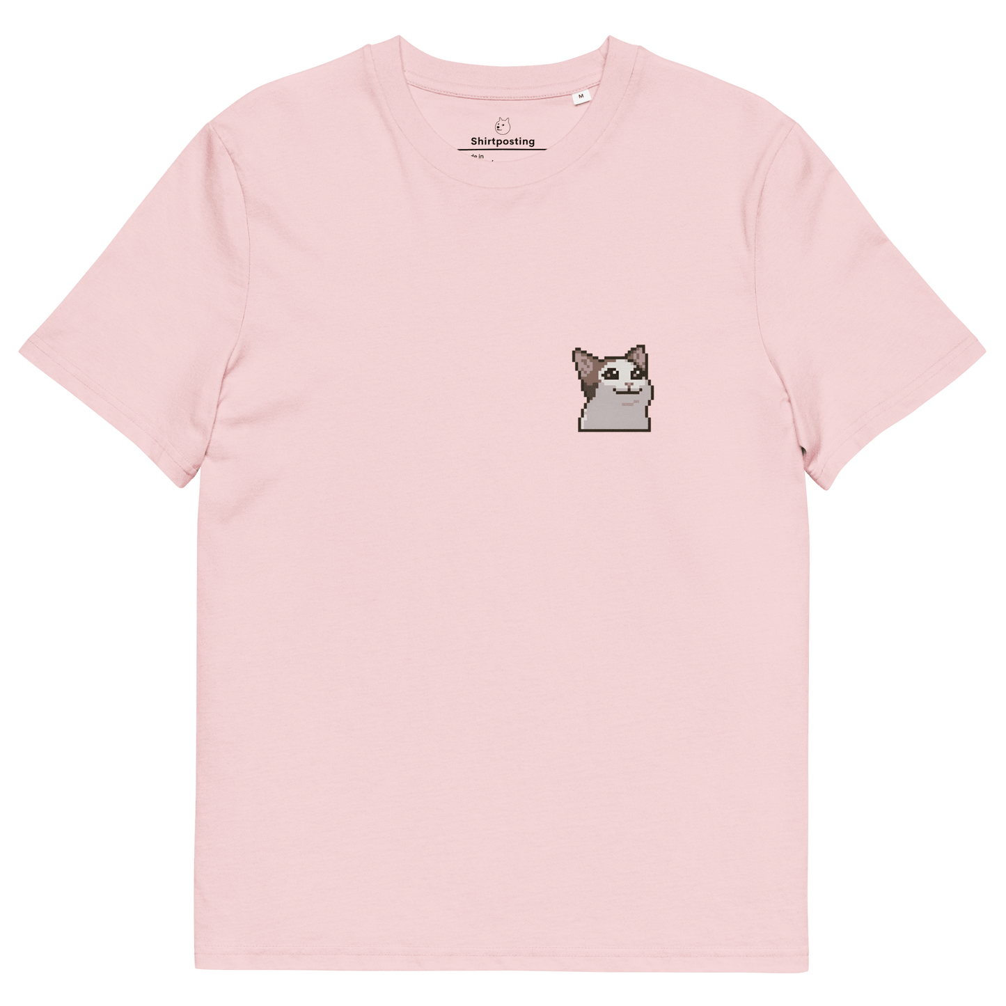 Cat Premium Organic T-Shirt Meme - Cotton Pink | Shirtposting