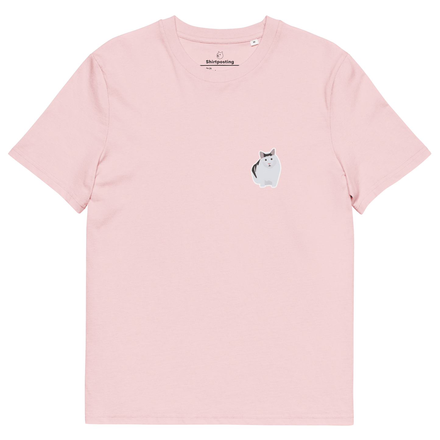 Cat Premium Organic T-Shirt Meme - Cotton Pink | Shirtposting