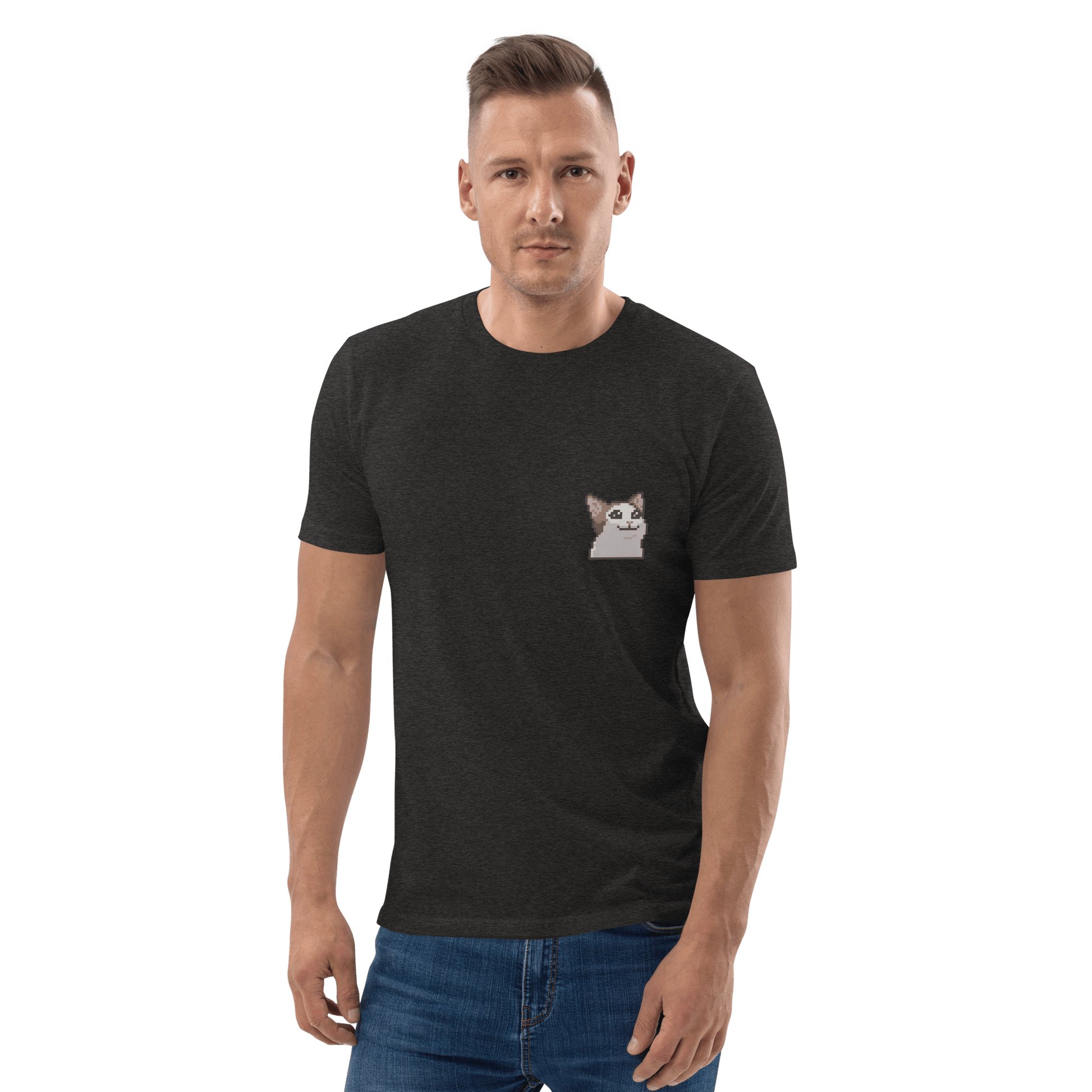 Cat Premium Organic T-Shirt Meme - Cotton Pink | Shirtposting