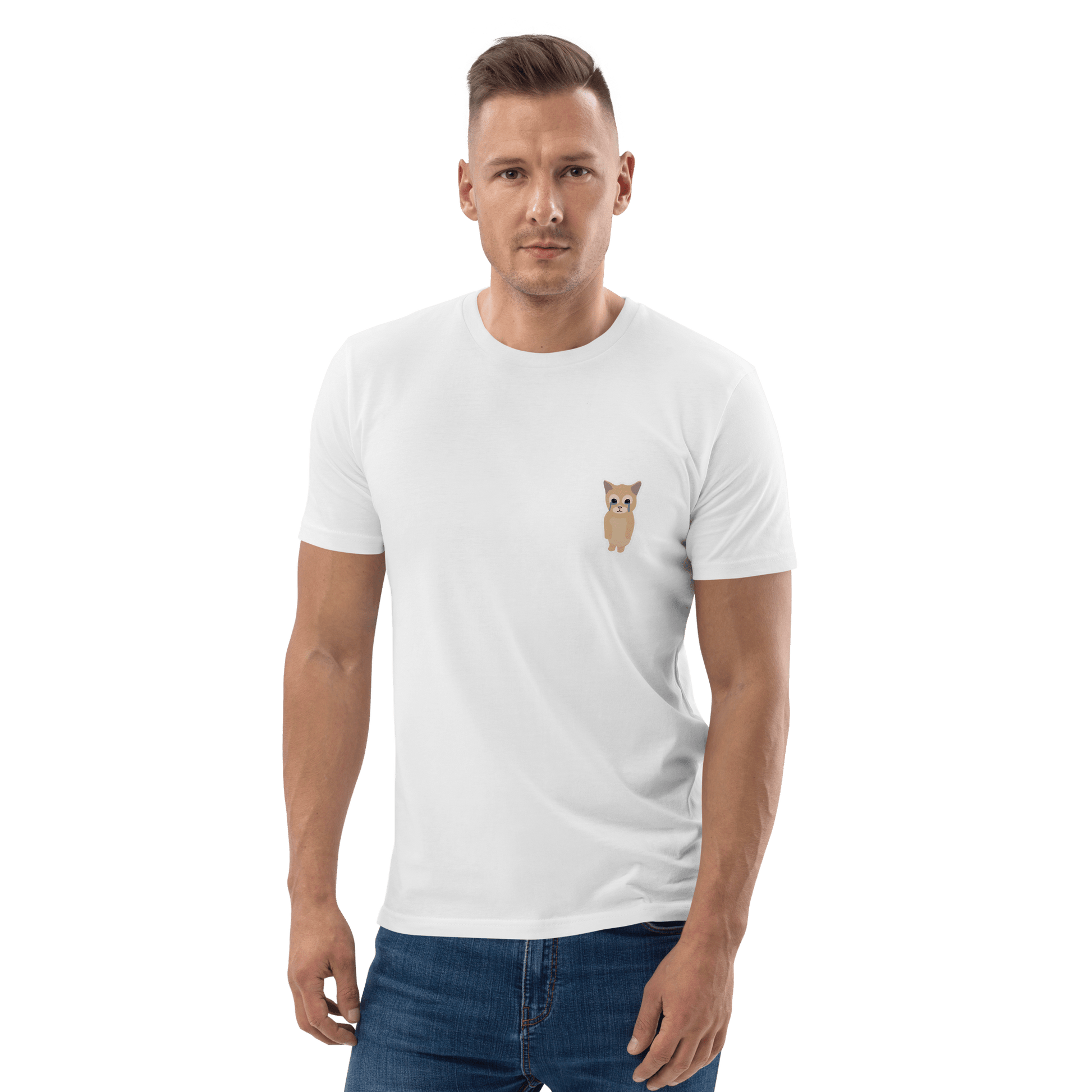 Cat Premium Organic T-Shirt Meme - Cotton Pink | Shirtposting