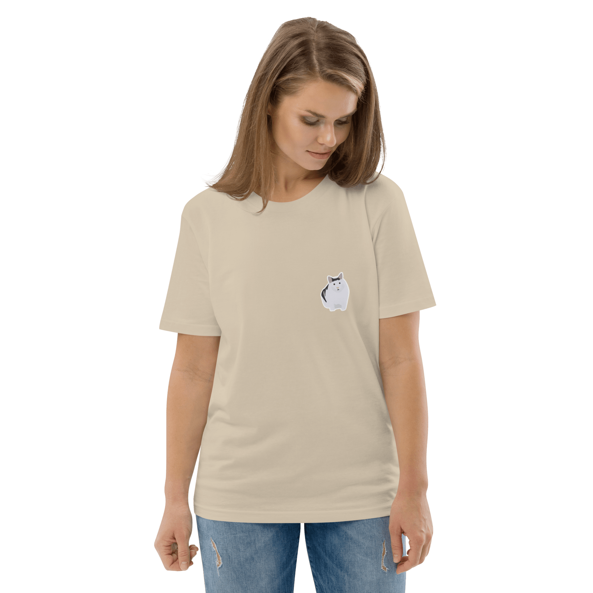 Cat Premium Organic T-Shirt Meme - Cotton Pink | Shirtposting