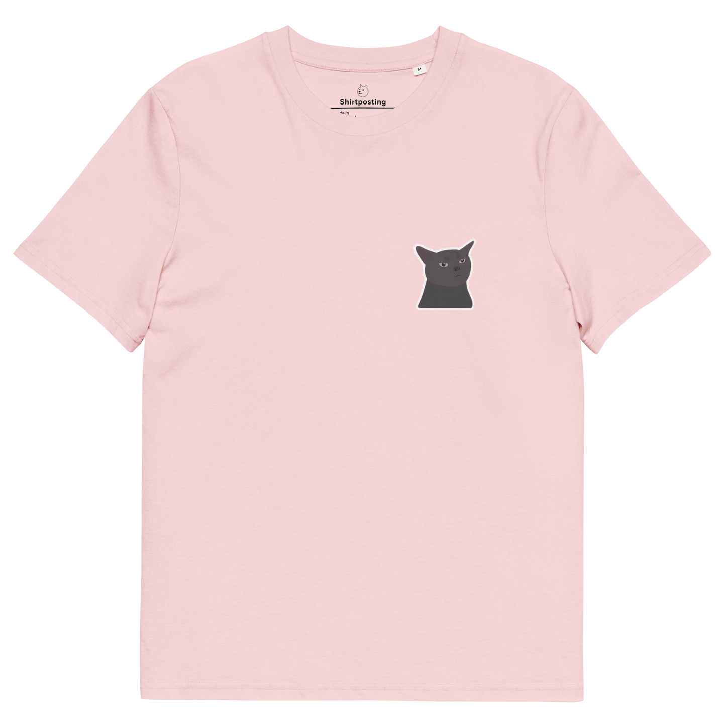 Cat Premium Organic T-Shirt Meme - Cotton Pink | Shirtposting