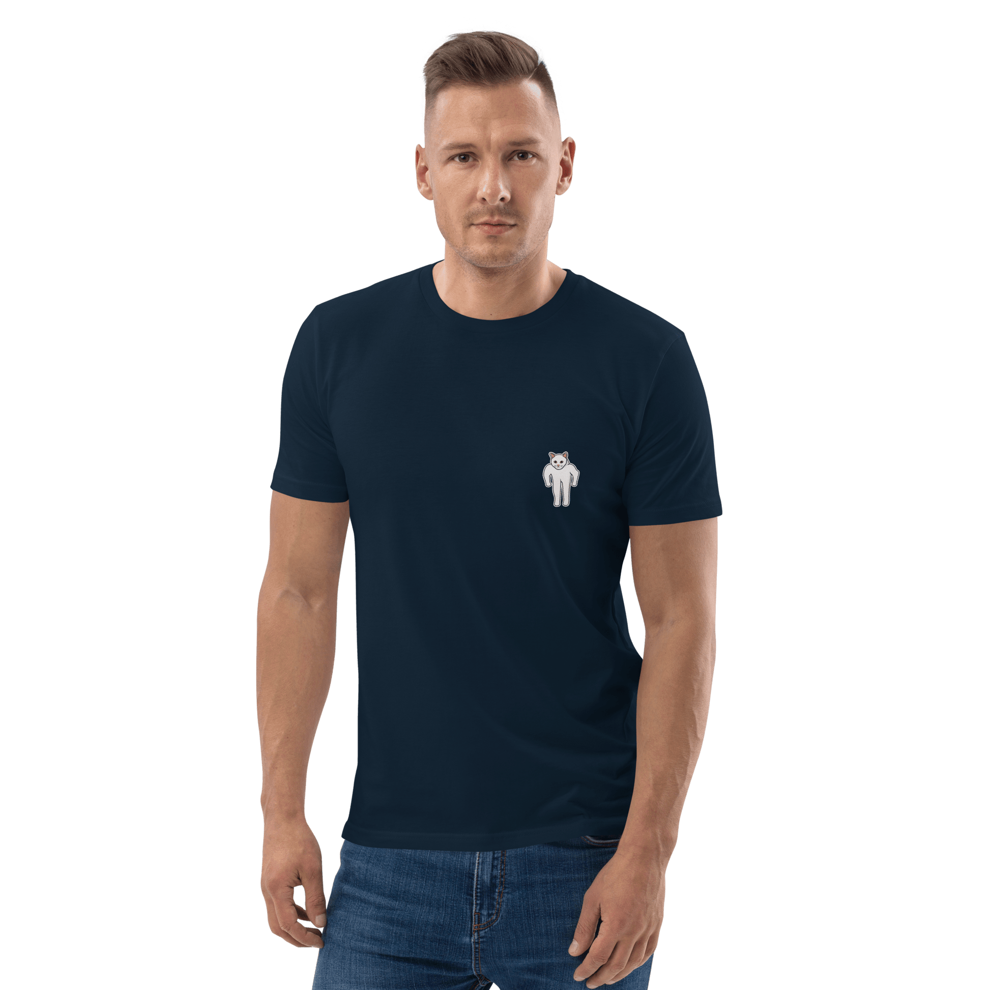 Cat Premium Organic T-Shirt Meme - Cotton Pink | Shirtposting