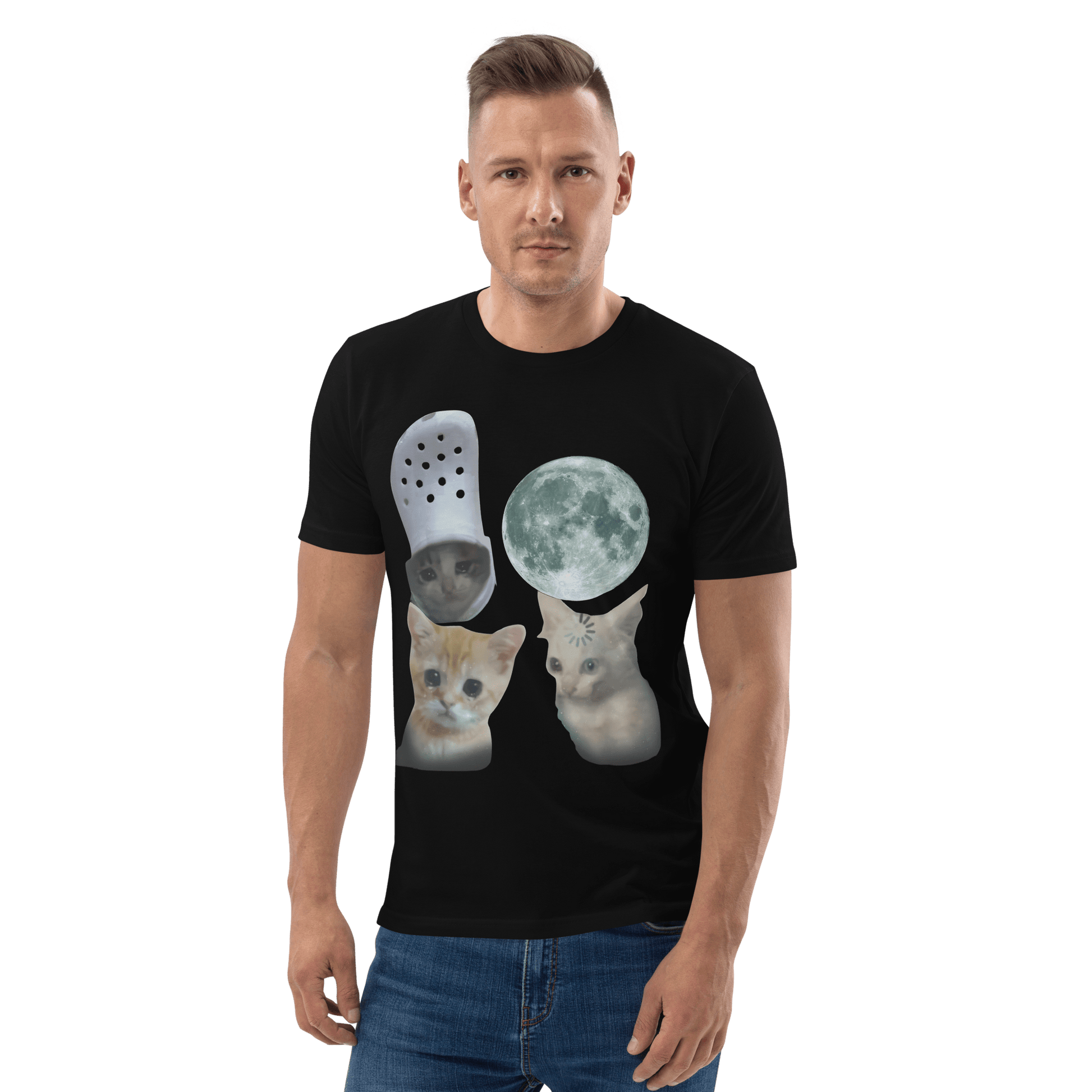 Cat Premium Organic T-Shirt Meme - Cotton Pink | Shirtposting
