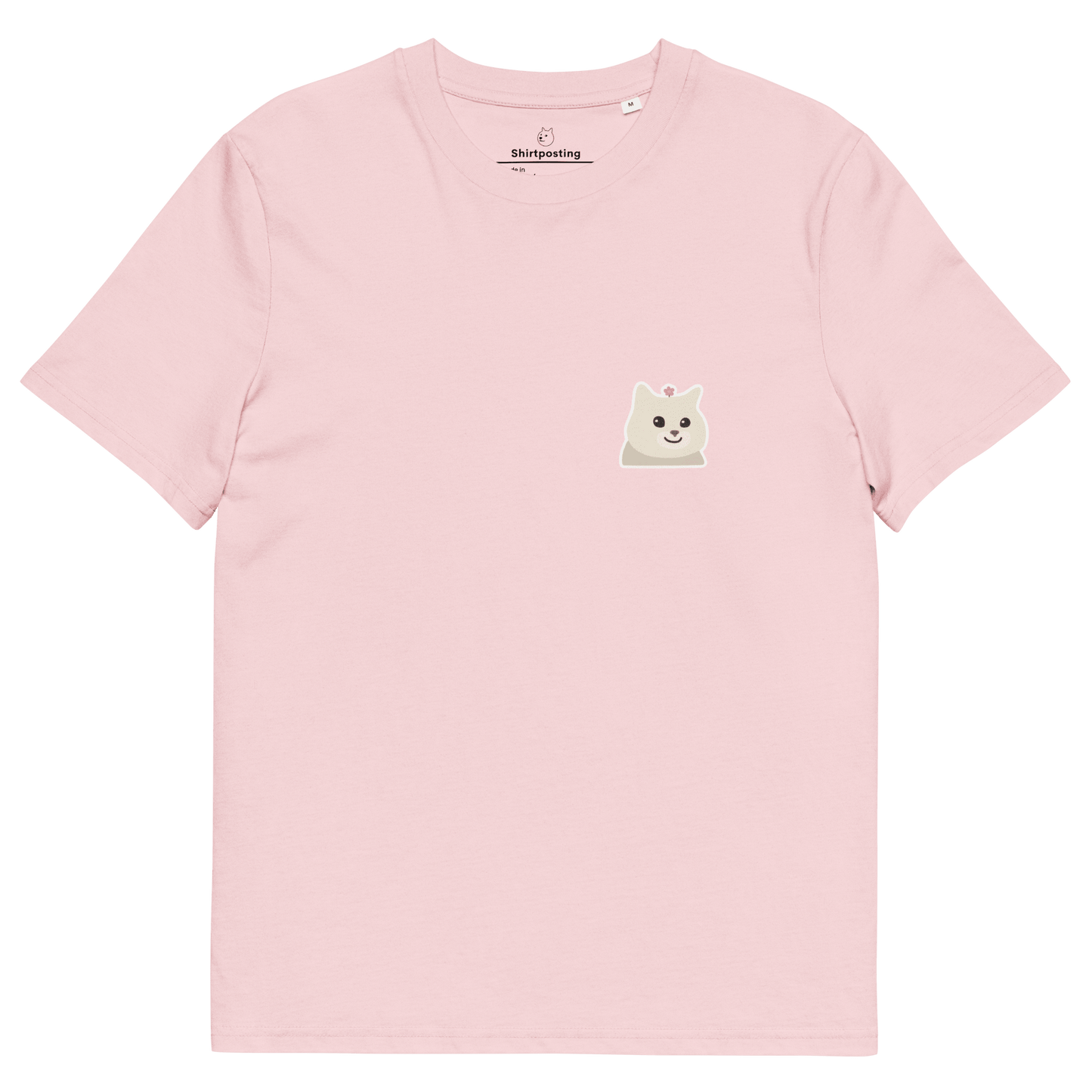 Cat Premium Organic T-Shirt Meme - Cotton Pink | Shirtposting