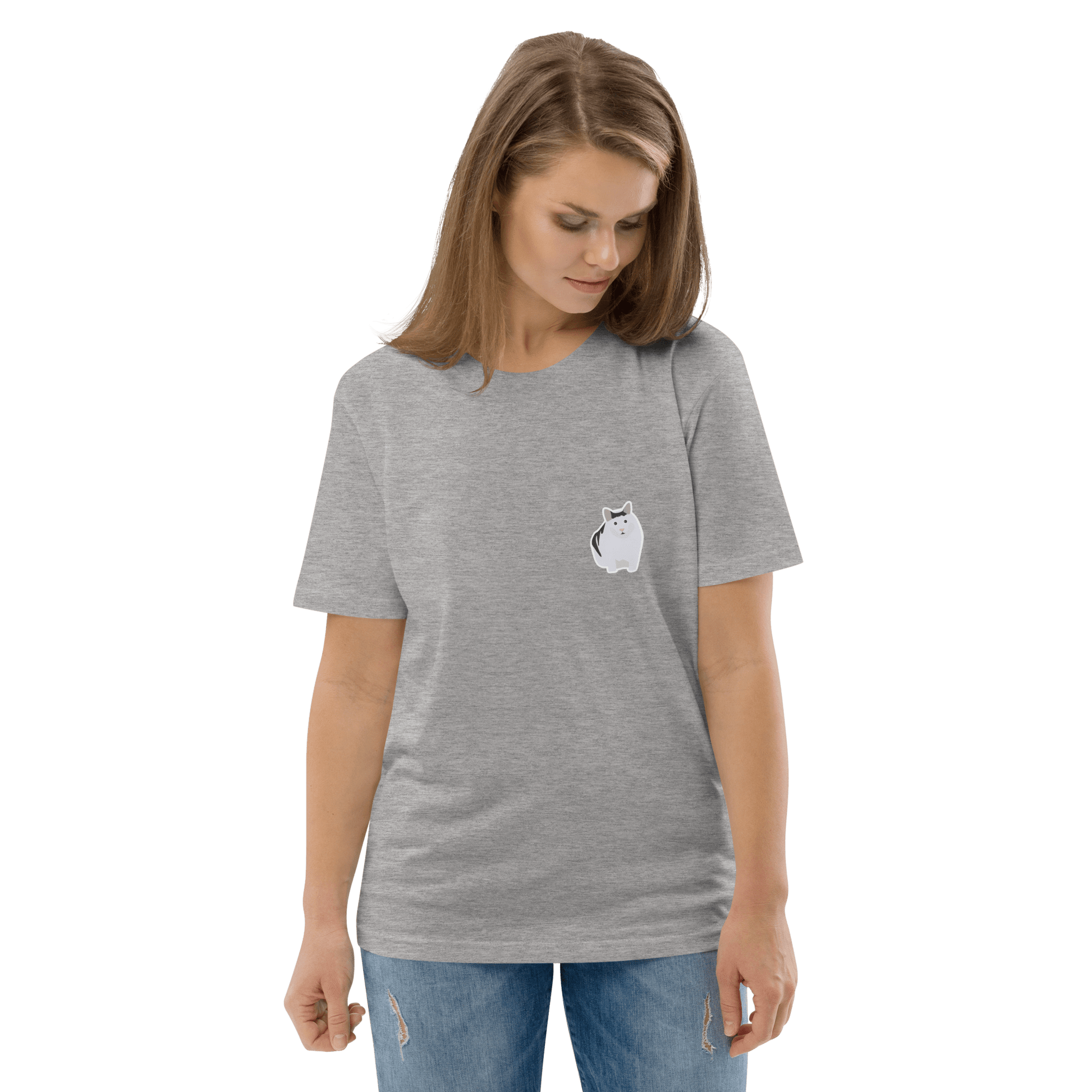 Cat Premium Organic T-Shirt Meme - Cotton Pink | Shirtposting