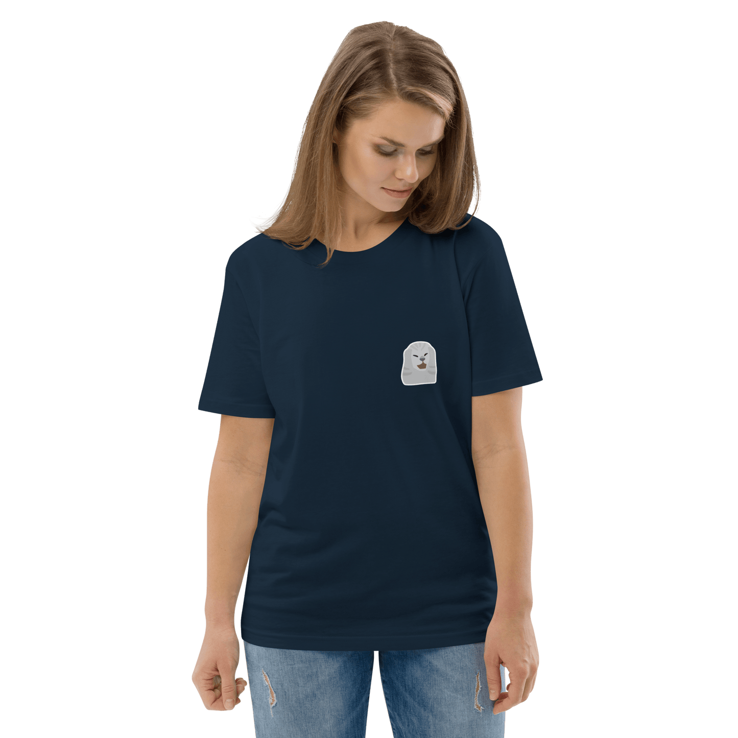 Cat Premium Organic T-Shirt Meme - Dark Heather Grey | Shirtposting