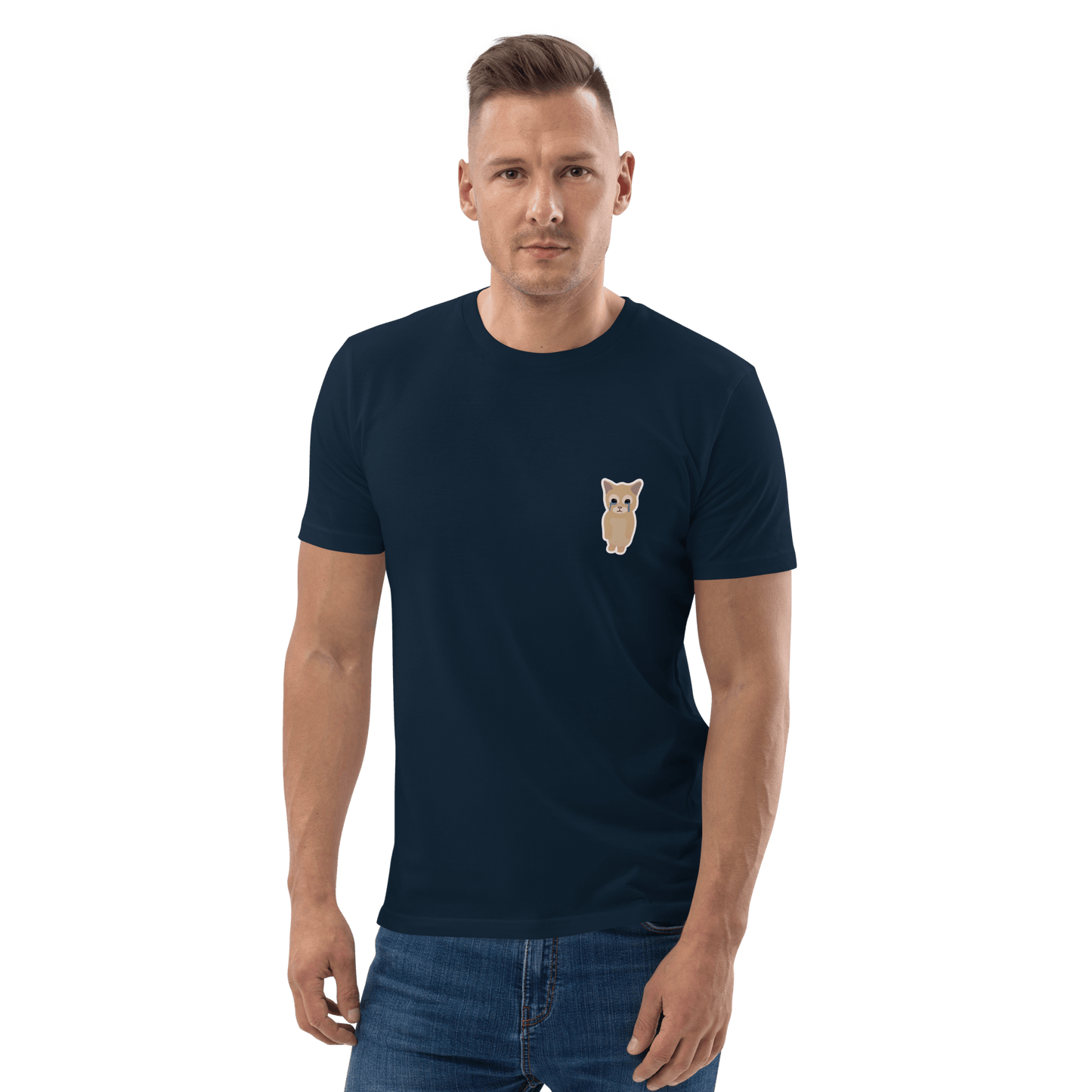 Cat Premium Organic T-Shirt Meme - Dark Heather Grey | Shirtposting