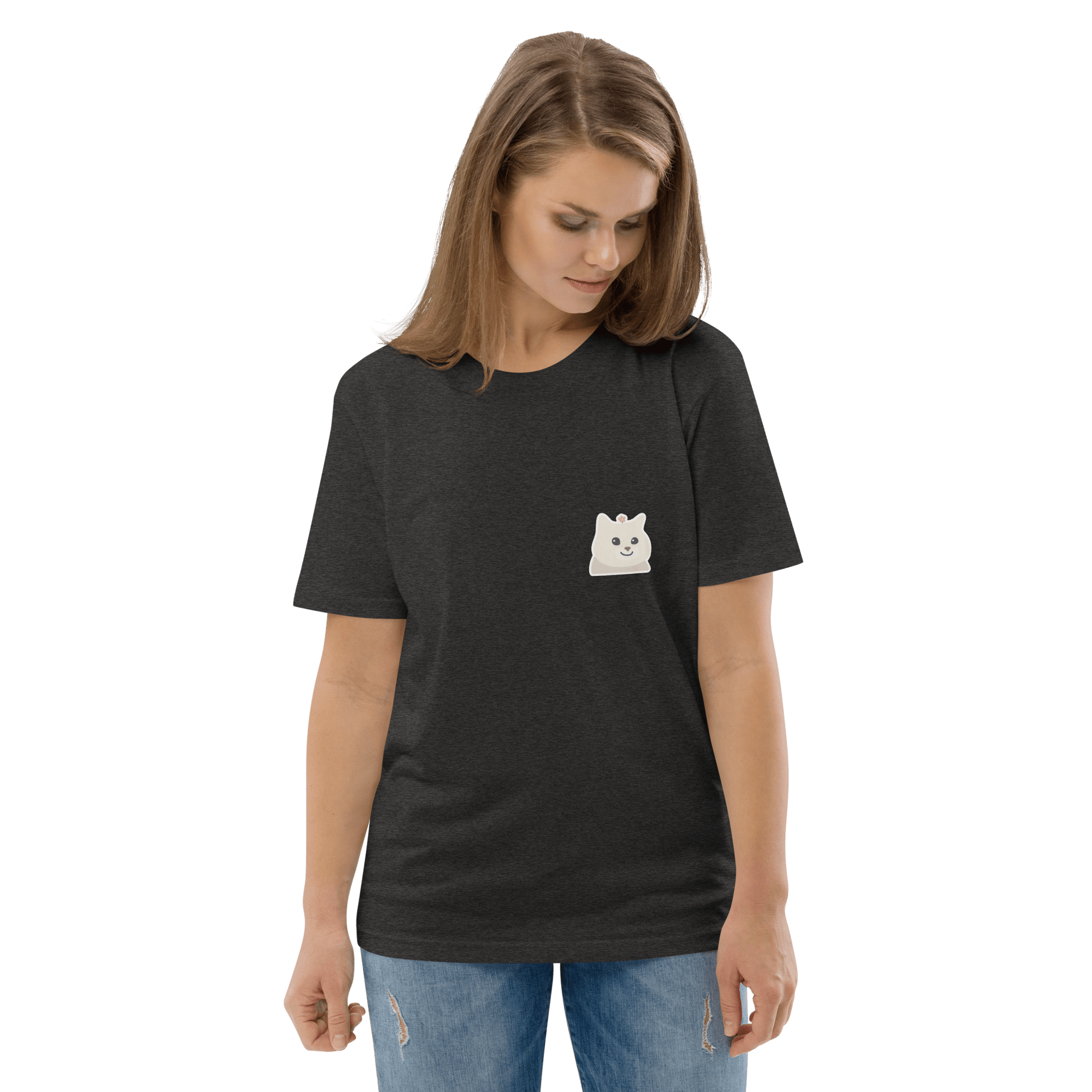 Cat Premium Organic T-Shirt Meme - Dark Heather Grey | Shirtposting