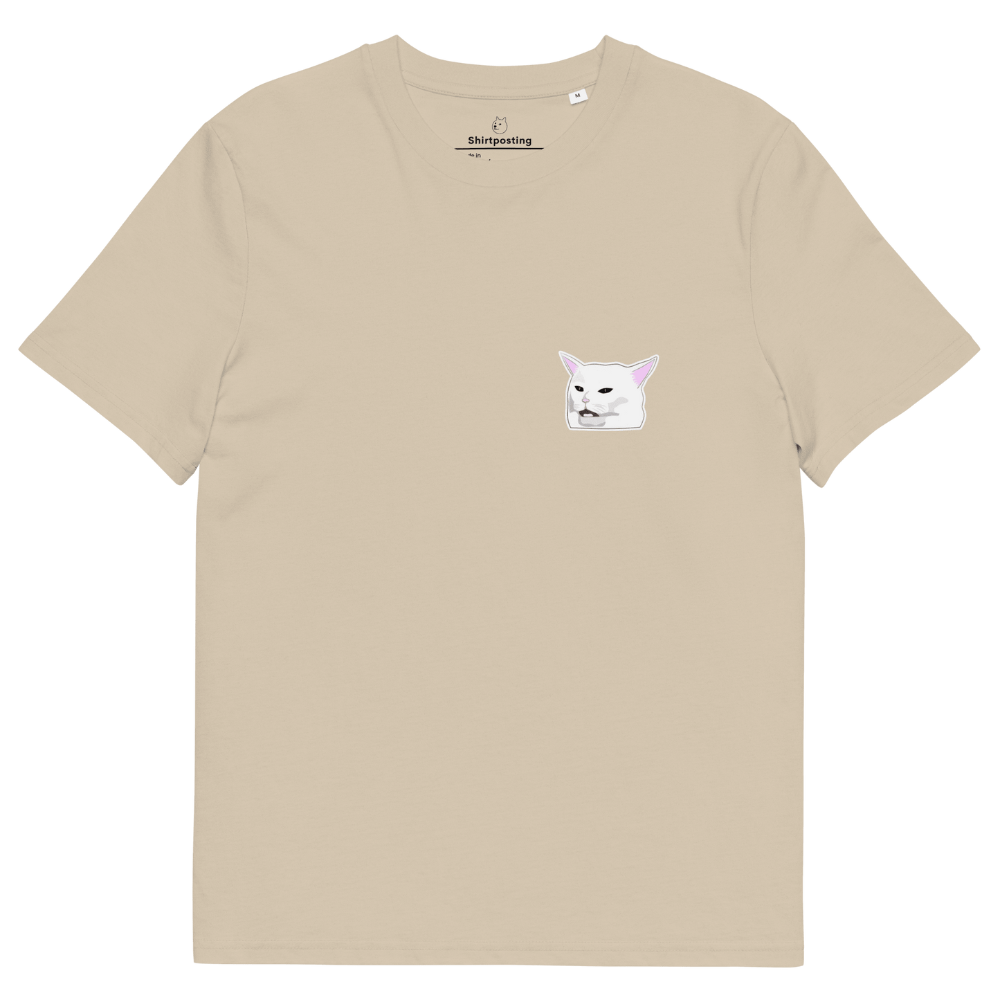 Cat Premium Organic T-Shirt Meme - Desert Dust | Shirtposting