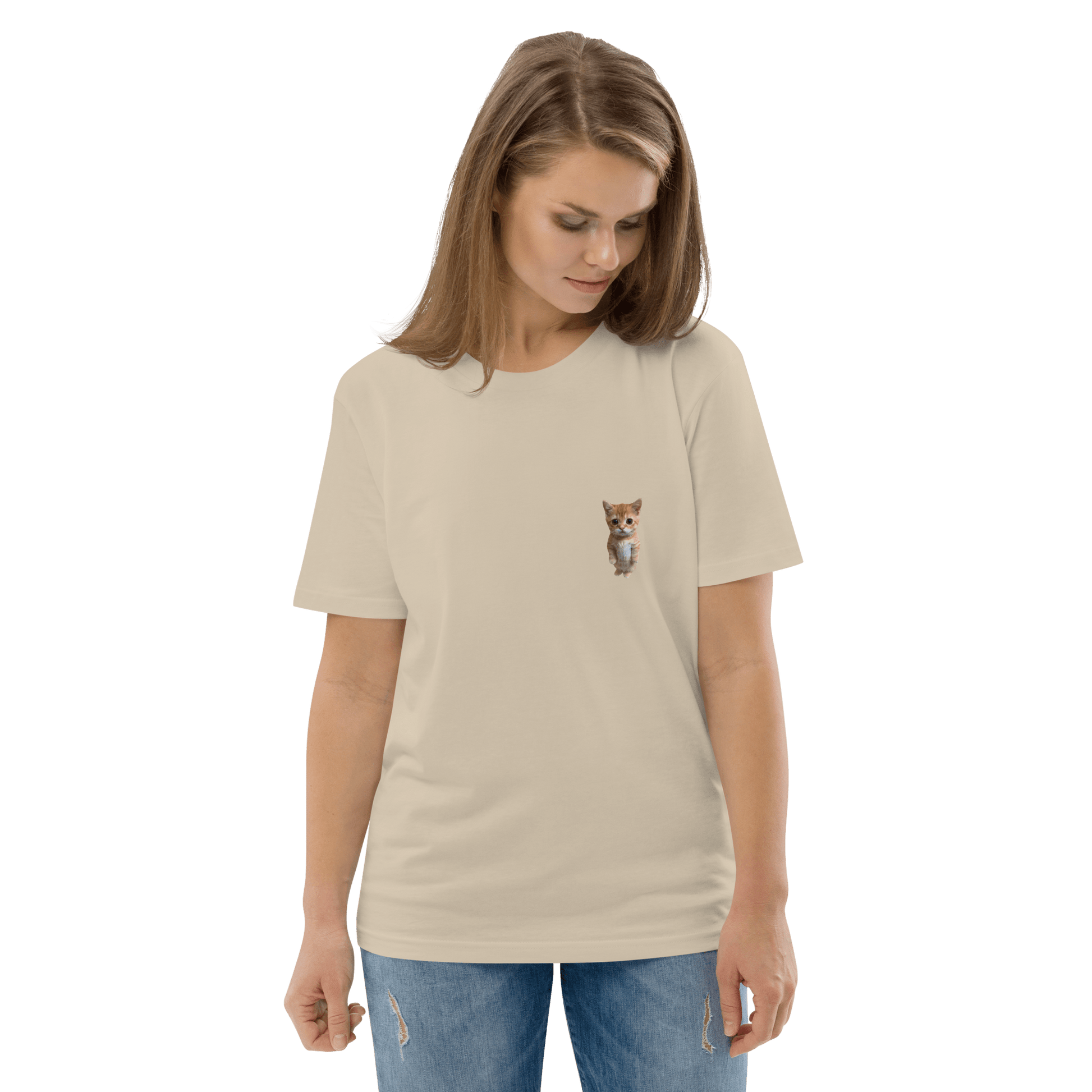Cat Premium Organic T-Shirt Meme - Desert Dust | Shirtposting