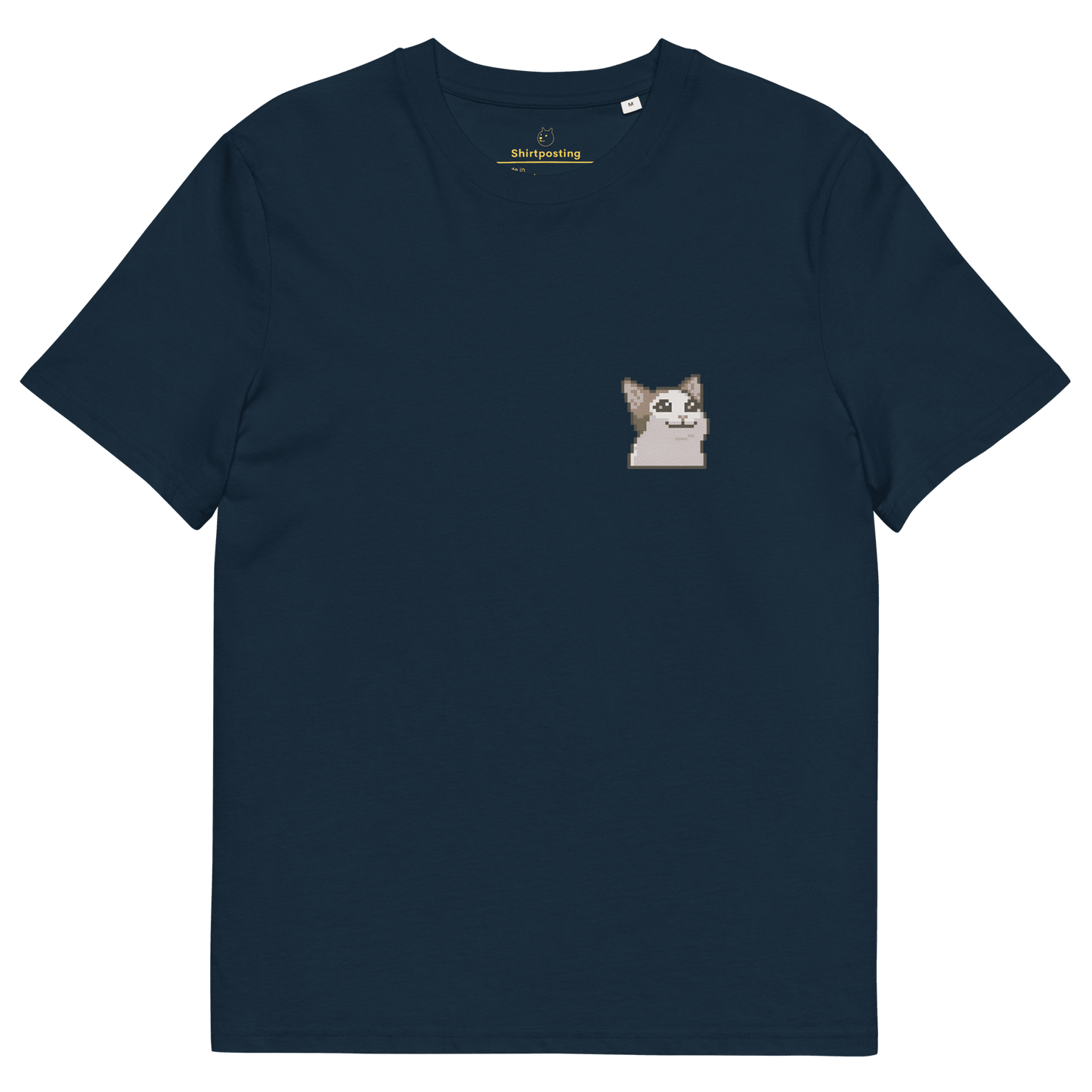 Cat Premium Organic T-Shirt Meme - French Navy | Shirtposting