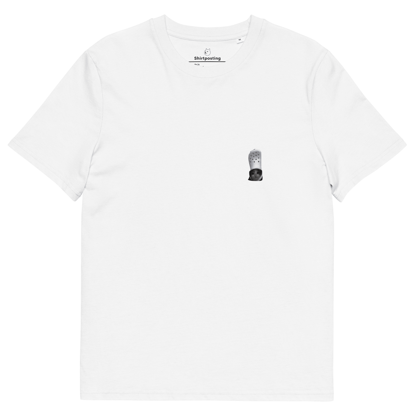 Cat Premium Organic T-Shirt Meme - White | Shirtposting