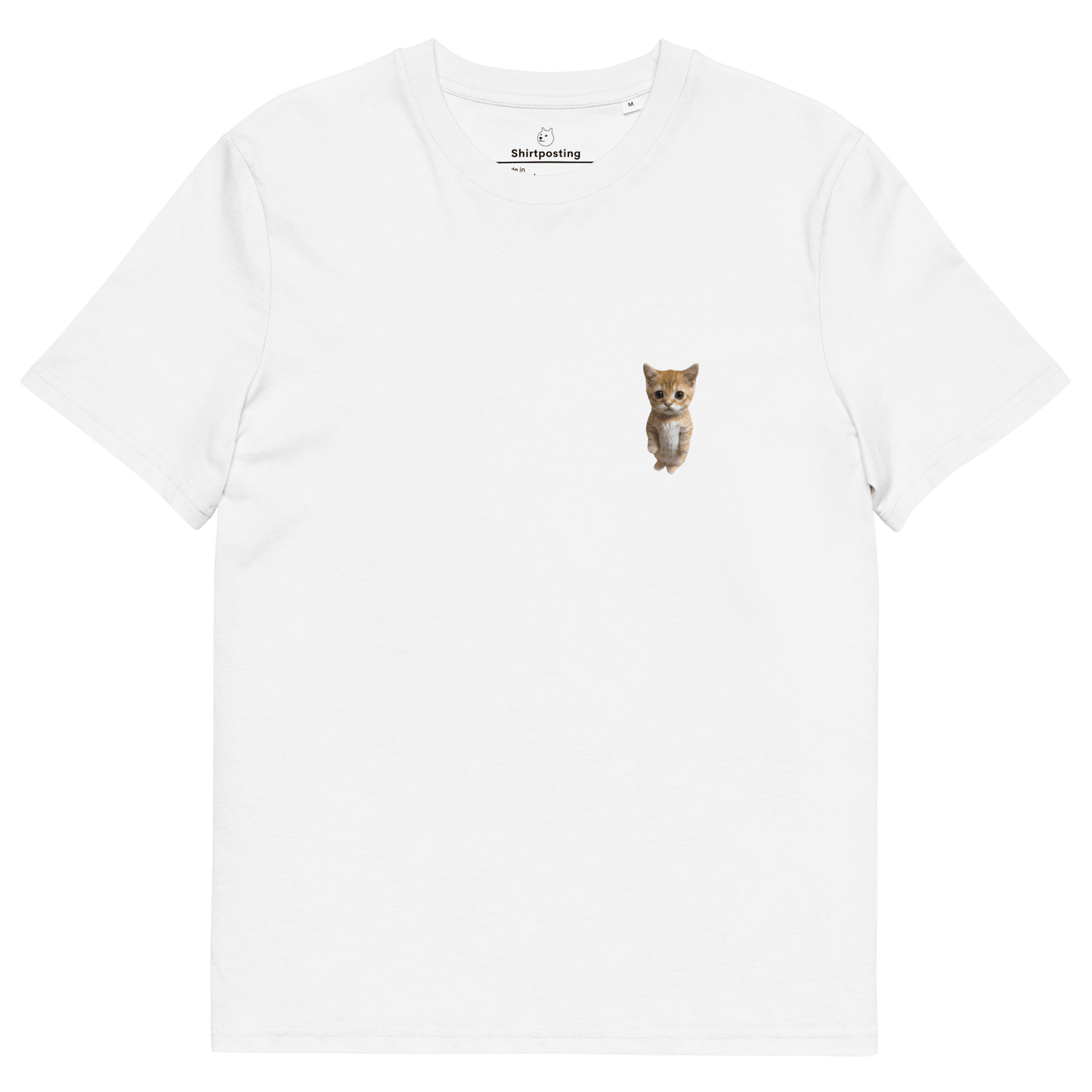 Cat Premium Organic T-Shirt Meme - White | Shirtposting