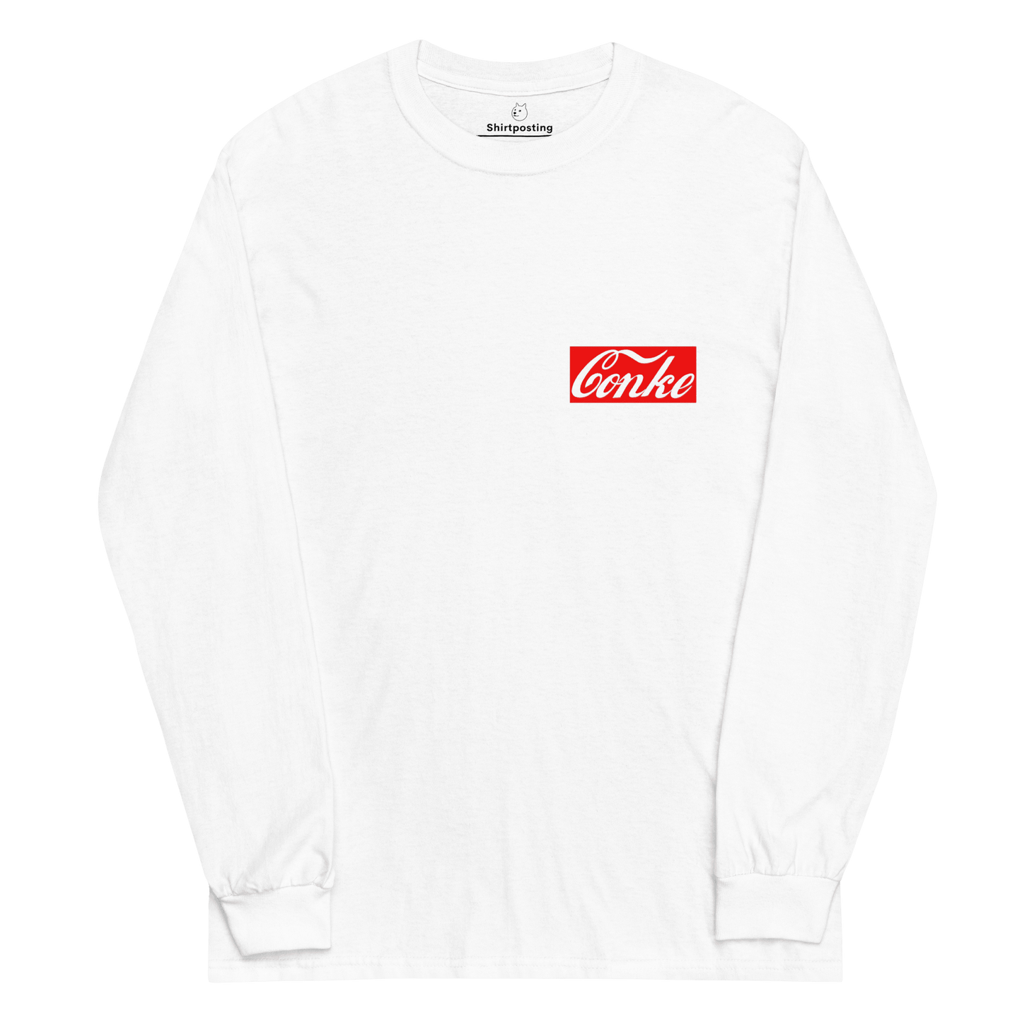 Conke Long Sleeve T-Shirt Meme - White | Shirtposting