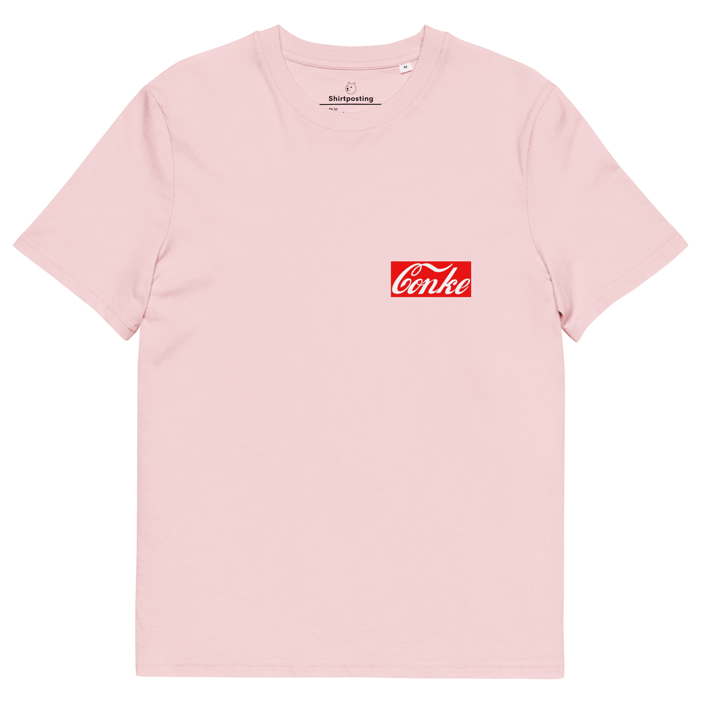 Conke Premium Organic T-Shirt Meme - Cotton Pink | Shirtposting