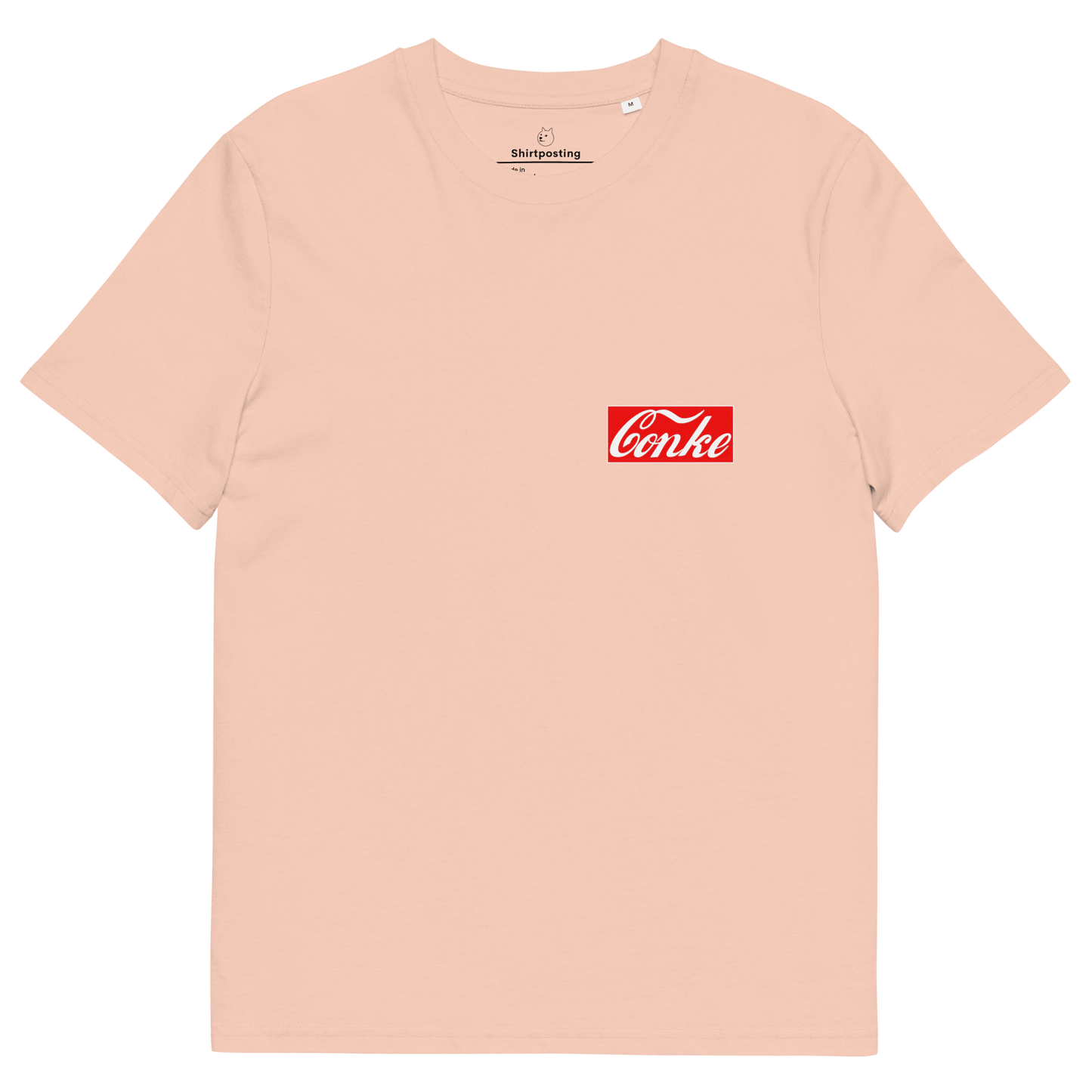 Conke Premium Organic T-Shirt Meme - Fraiche Peche | Shirtposting