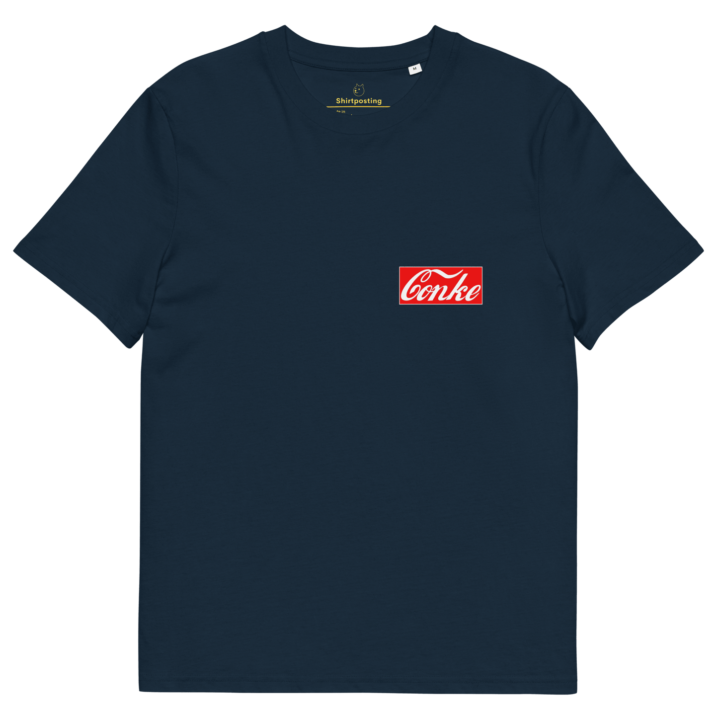 Conke Premium Organic T-Shirt Meme - French Navy | Shirtposting