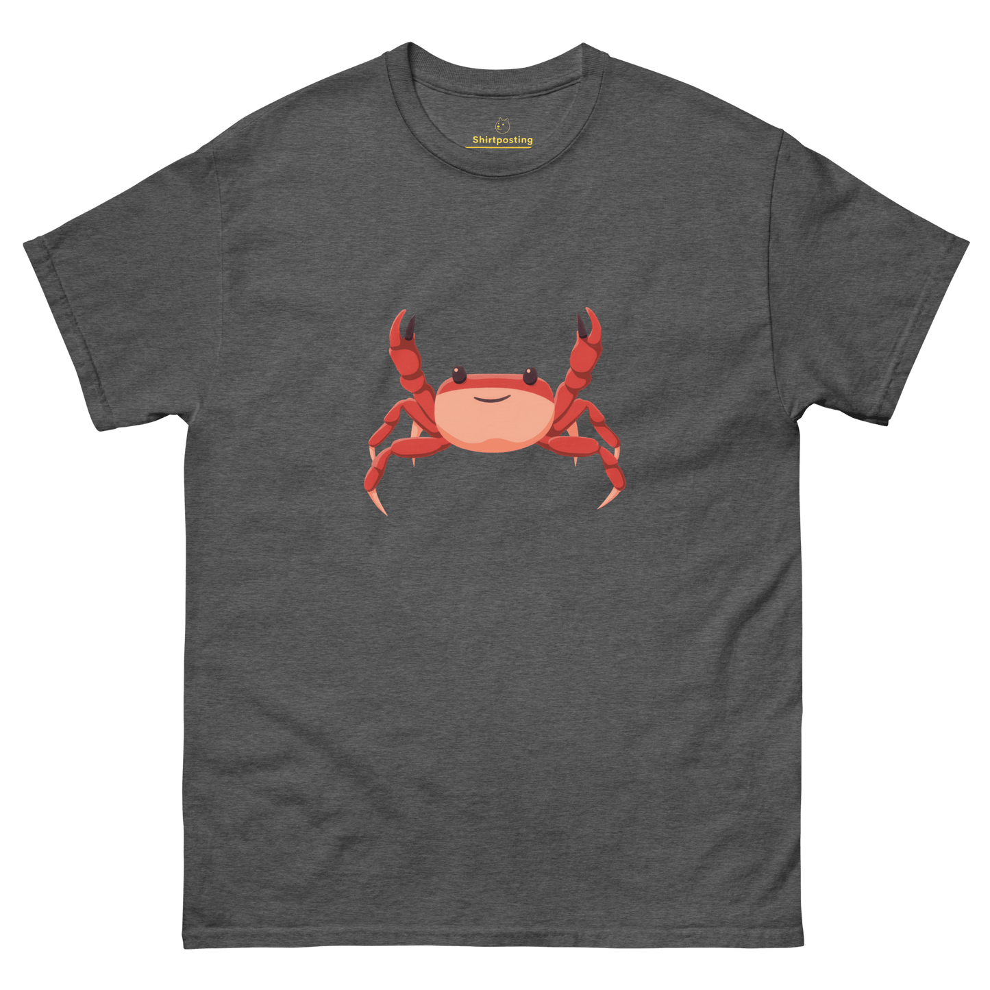 Crab Classic T-Shirt Meme - Dark Heather | Shirtposting