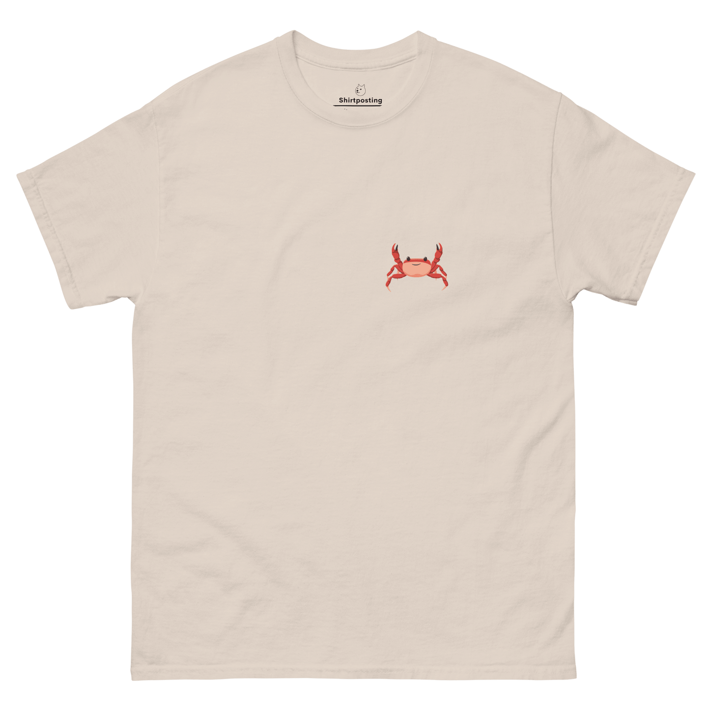 Crab Classic T-Shirt Meme - Natural | Shirtposting
