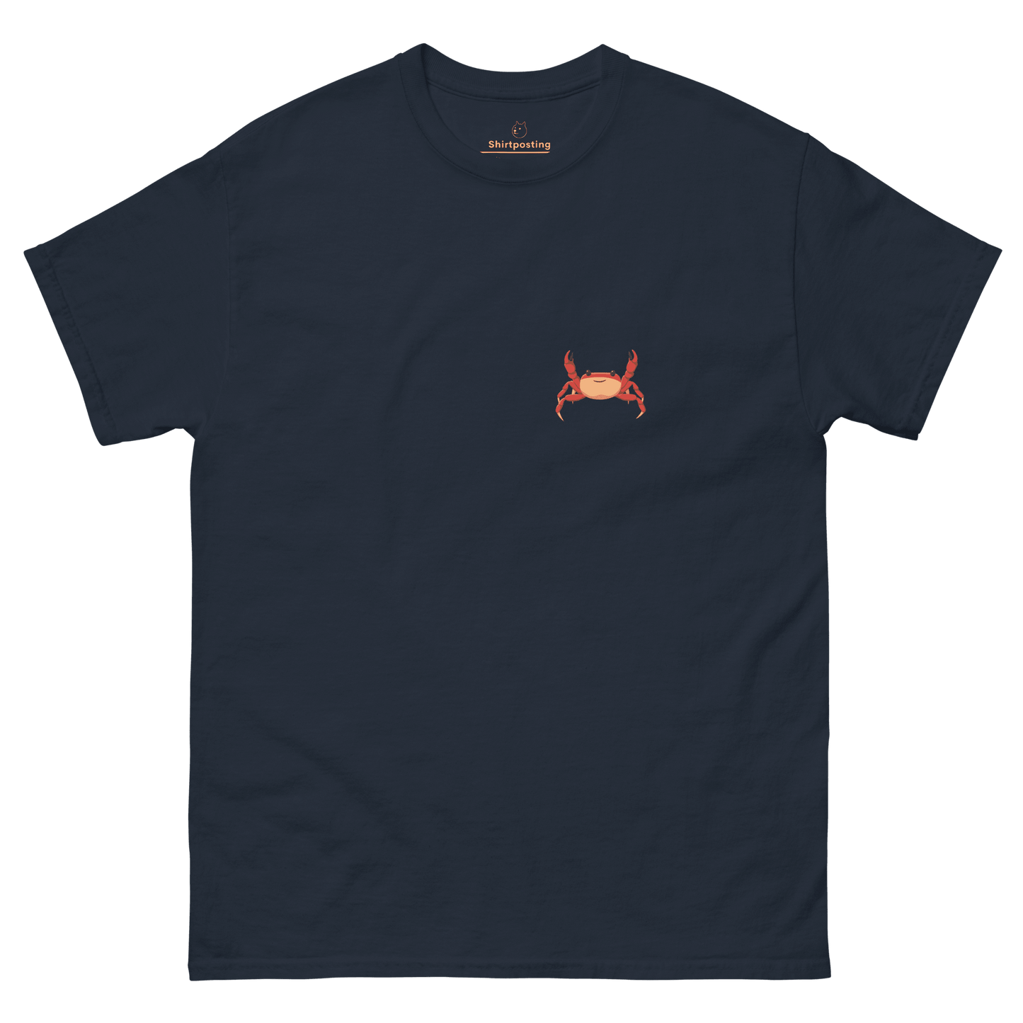 Crab Classic T-Shirt Meme - Navy | Shirtposting