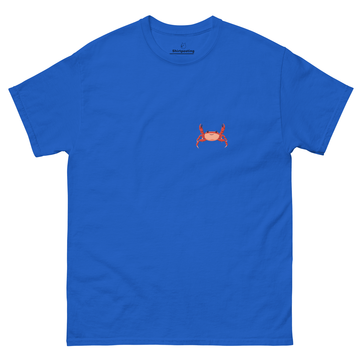 Crab Classic T-Shirt Meme - Royal | Shirtposting