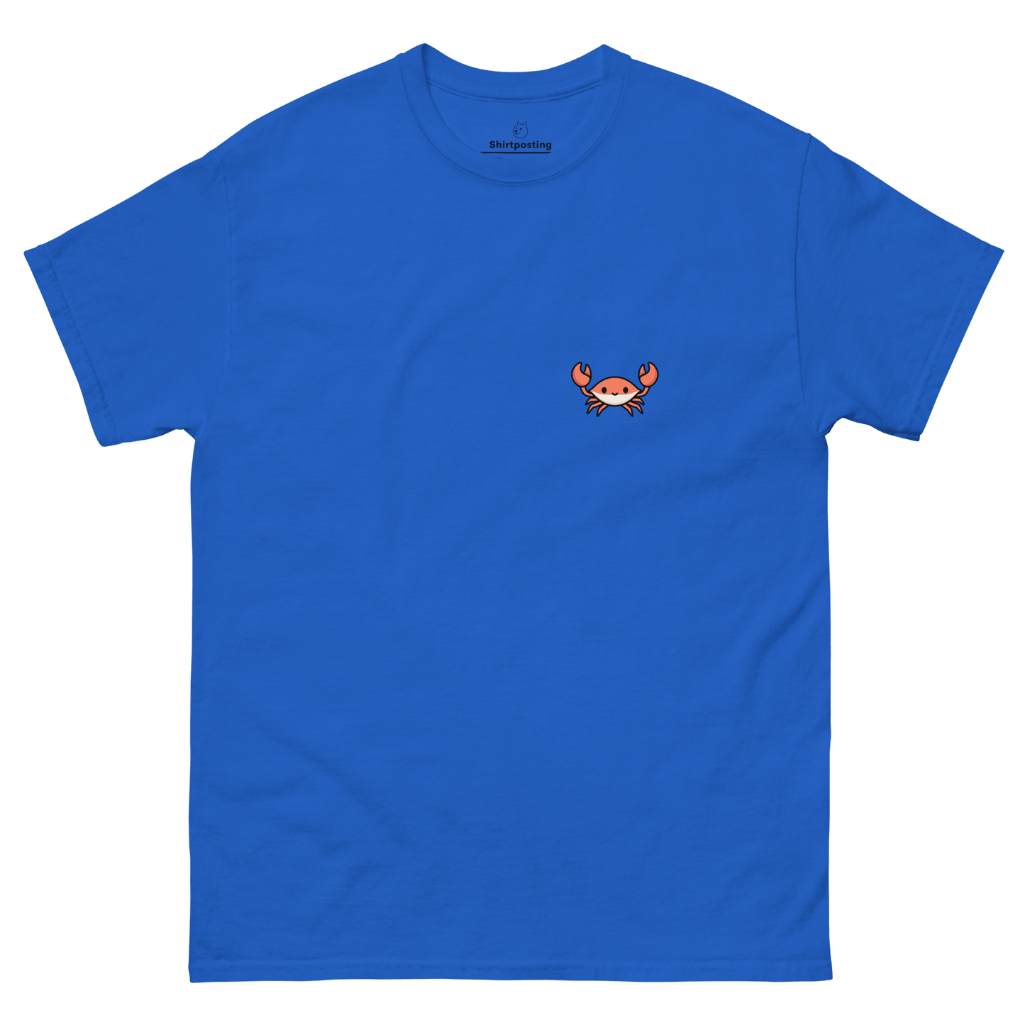 Crab Classic T-Shirt Meme - Royal | Shirtposting