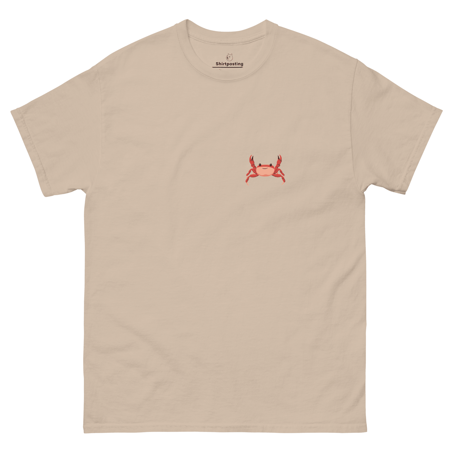 Crab Classic T-Shirt Meme - Sand | Shirtposting