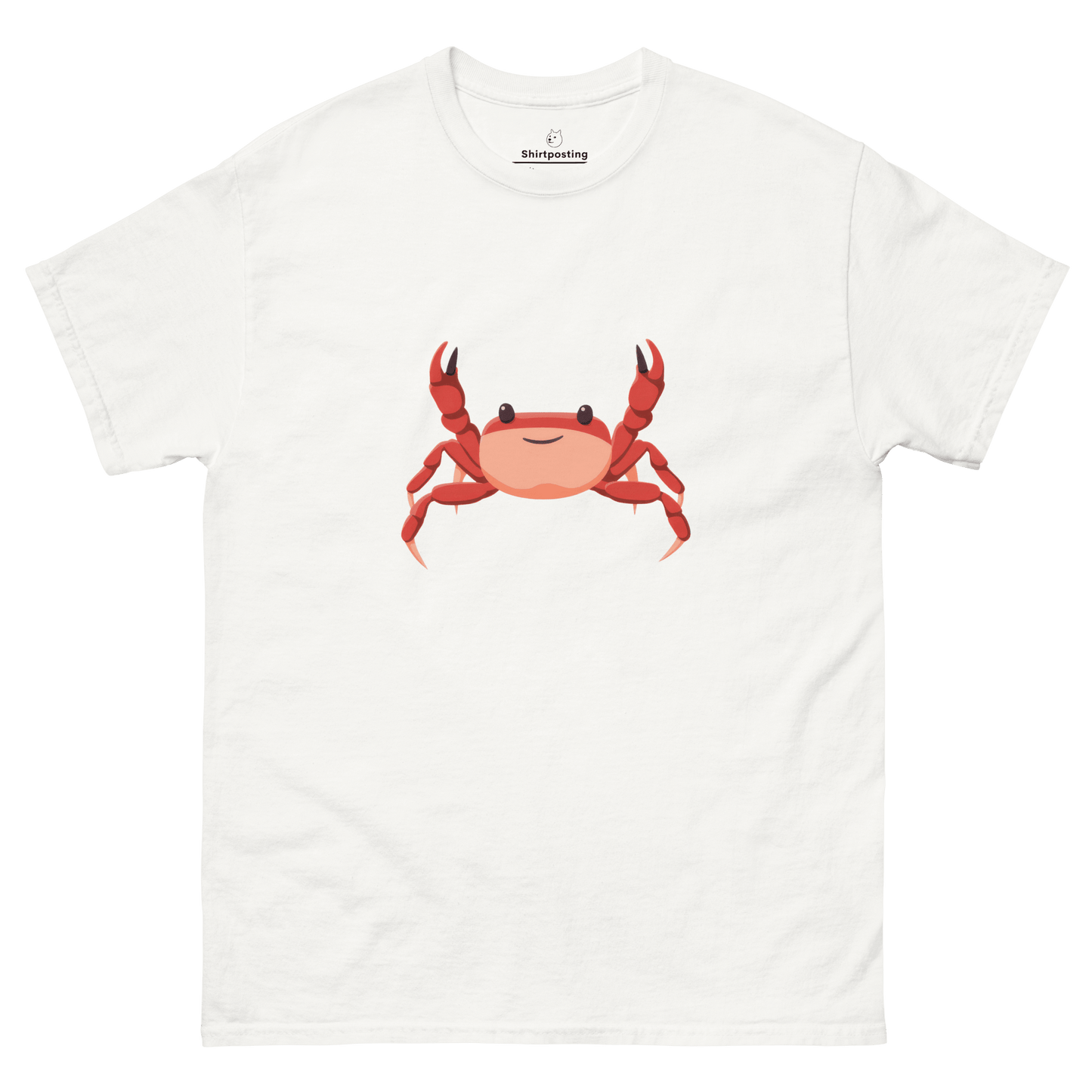 Crab Classic T-Shirt Meme - White | Shirtposting