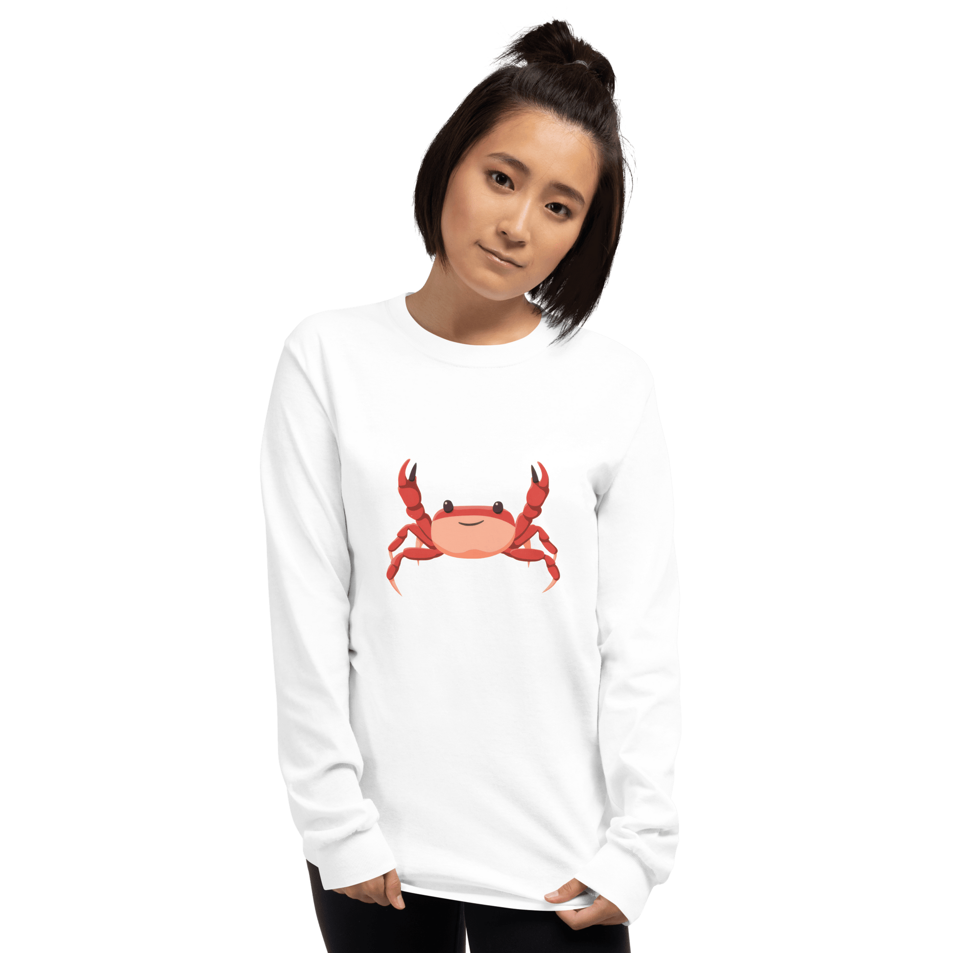 Crab Long Sleeve T-Shirt Meme - Sport Grey | Shirtposting
