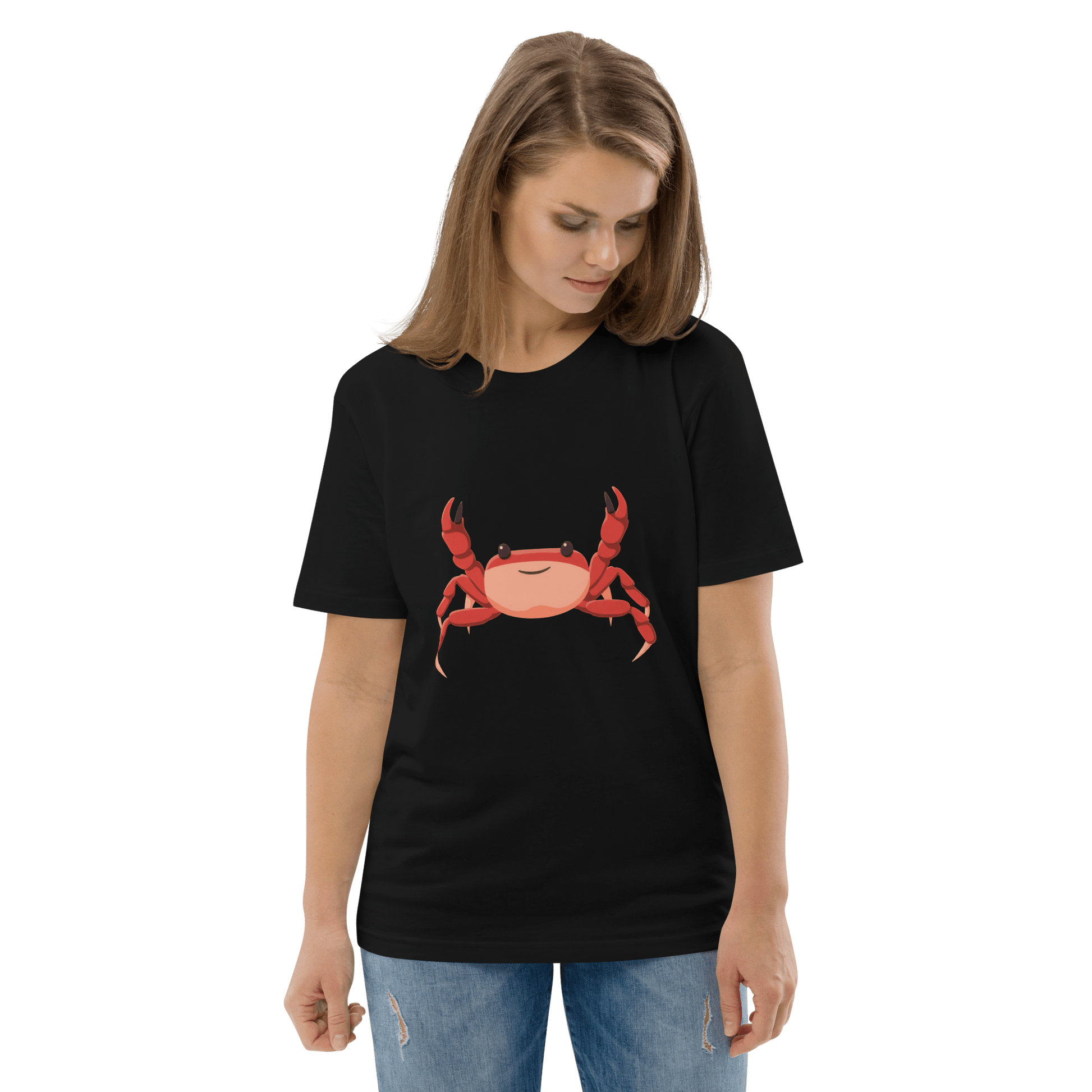 Crab Premium Organic T-Shirt Meme - Cotton Pink | Shirtposting