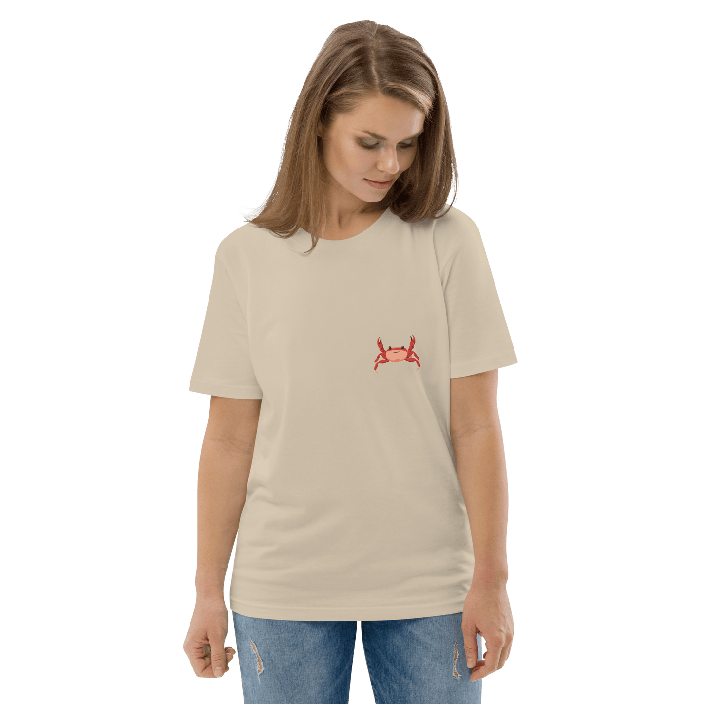 Crab Premium Organic T-Shirt Meme - Cotton Pink | Shirtposting