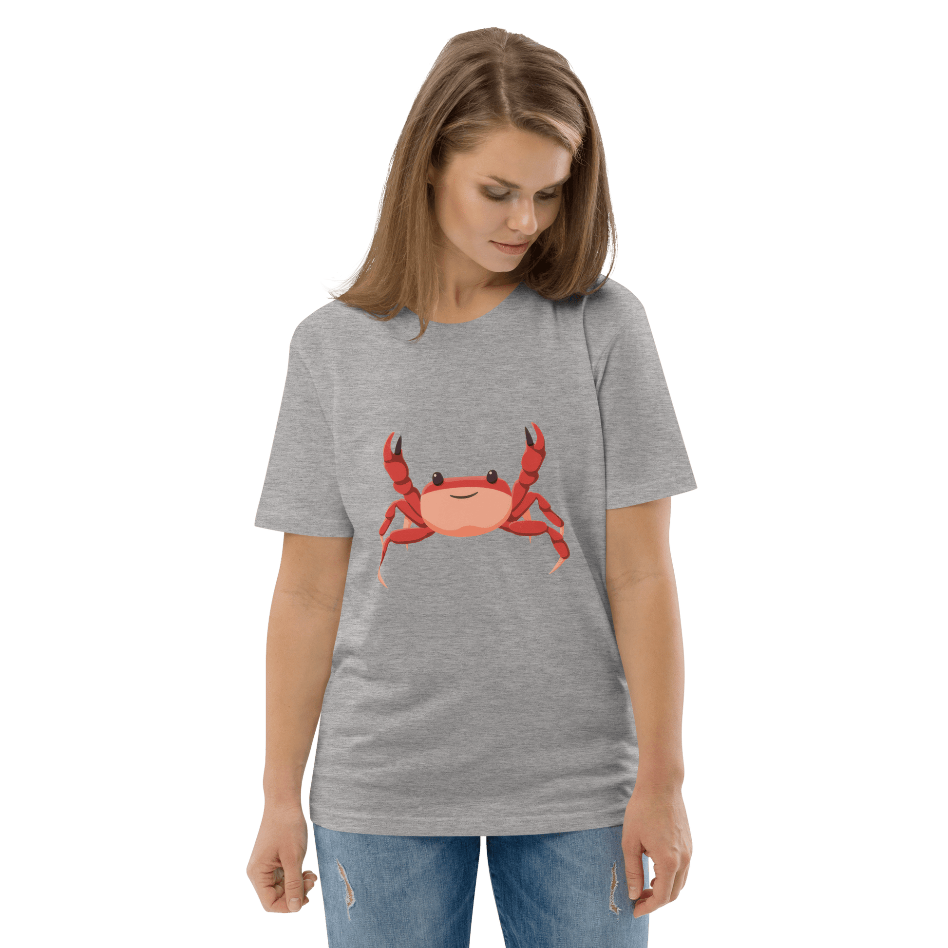 Crab Premium Organic T-Shirt Meme - Cotton Pink | Shirtposting