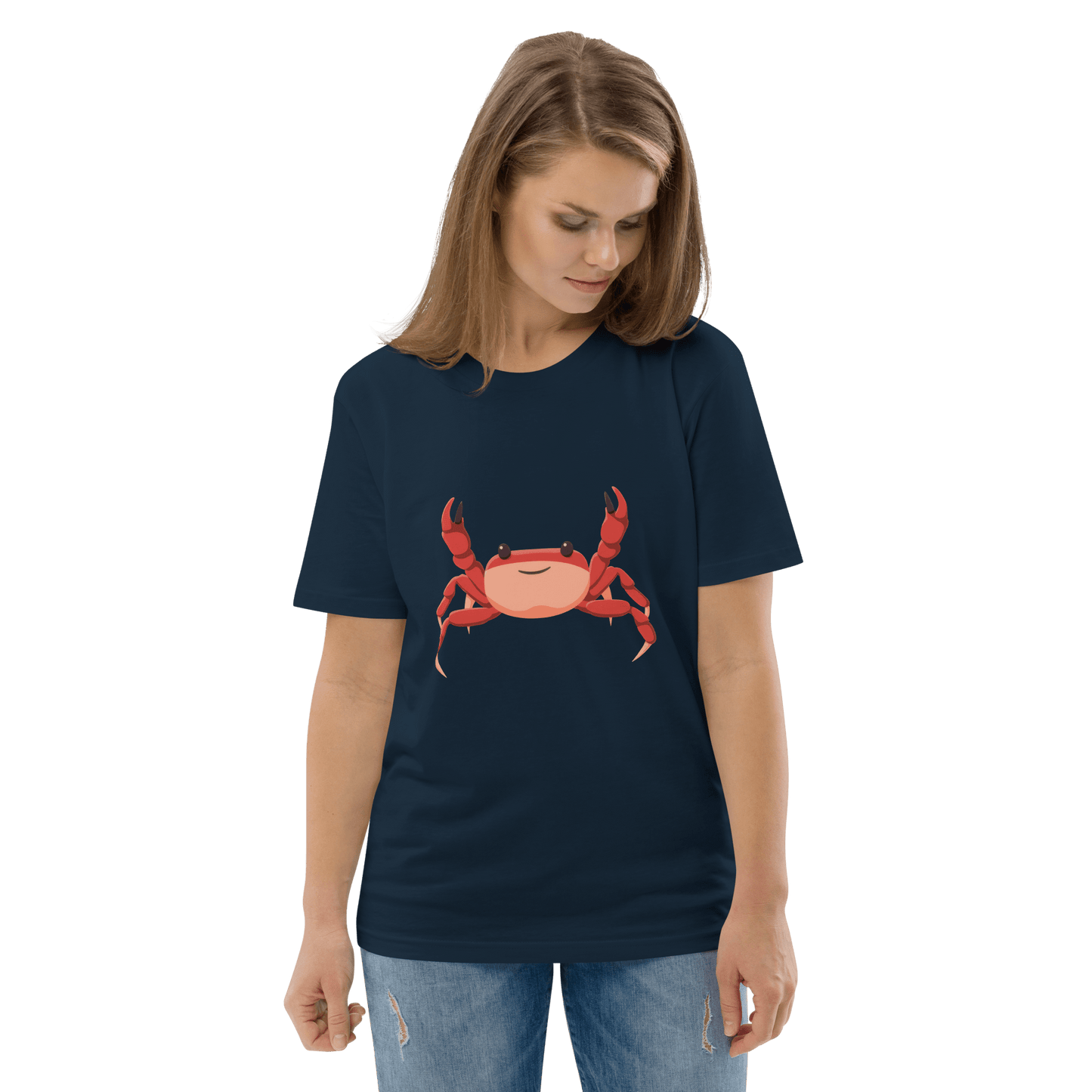 Crab Premium Organic T-Shirt Meme - Cotton Pink | Shirtposting
