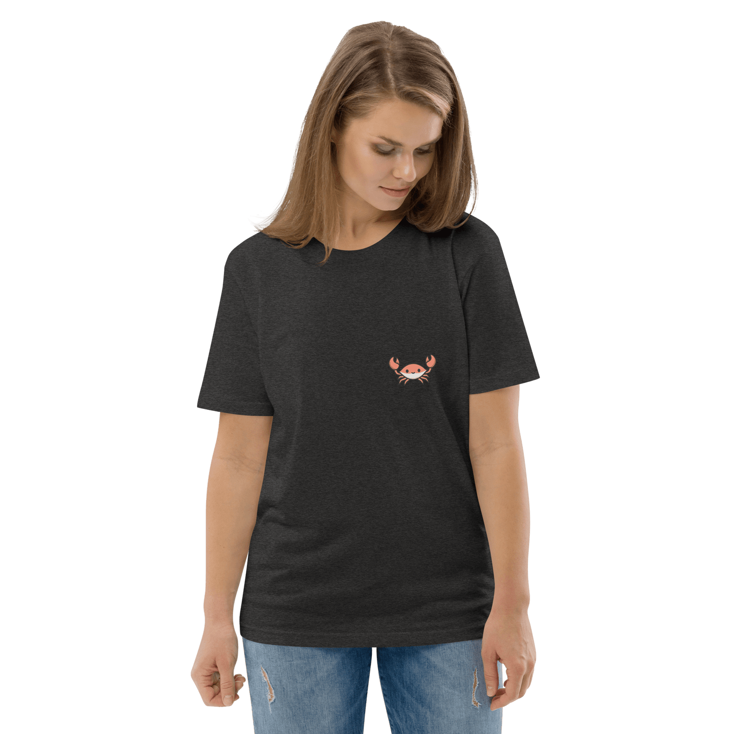 Crab Premium Organic T-Shirt Meme - Cotton Pink | Shirtposting