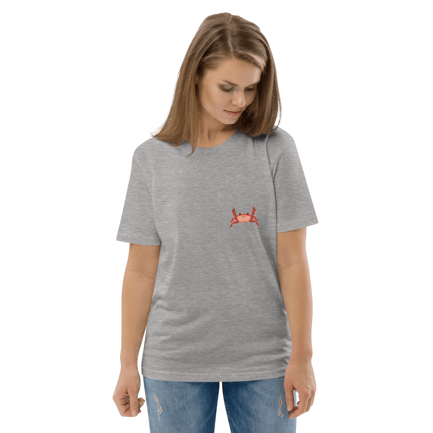 Crab Premium Organic T-Shirt Meme - Cotton Pink | Shirtposting