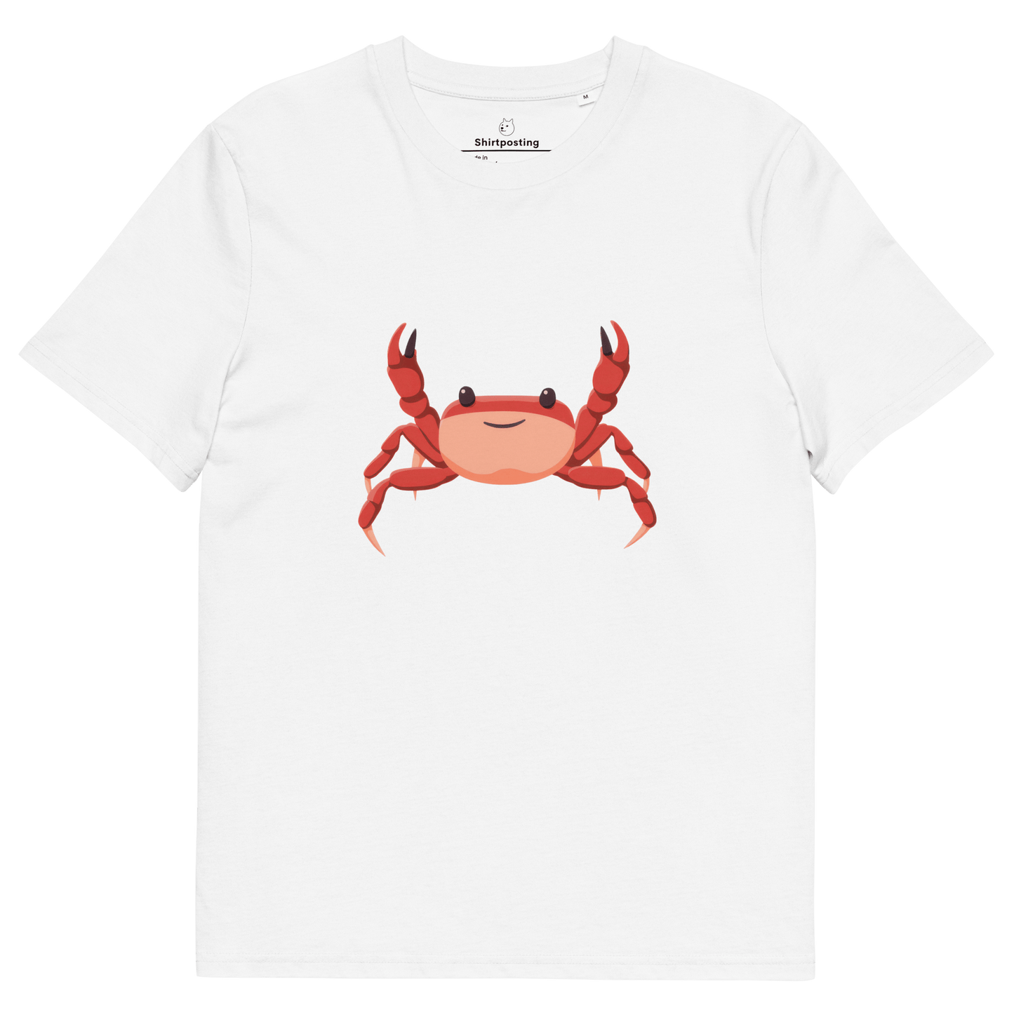 Crab Premium Organic T-Shirt Meme - White | Shirtposting