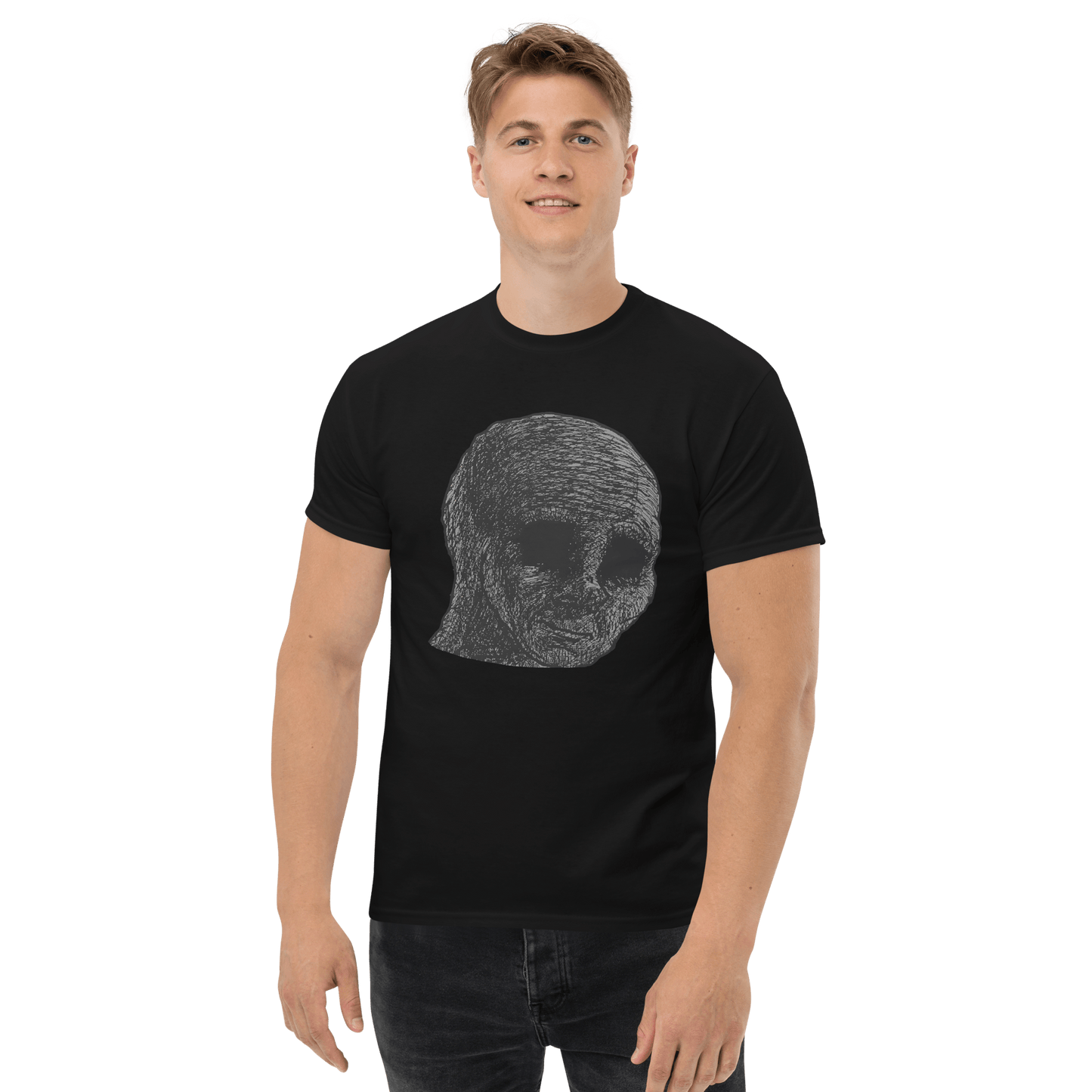 Cursed Wojak Classic T-Shirt Meme - Royal | Shirtposting