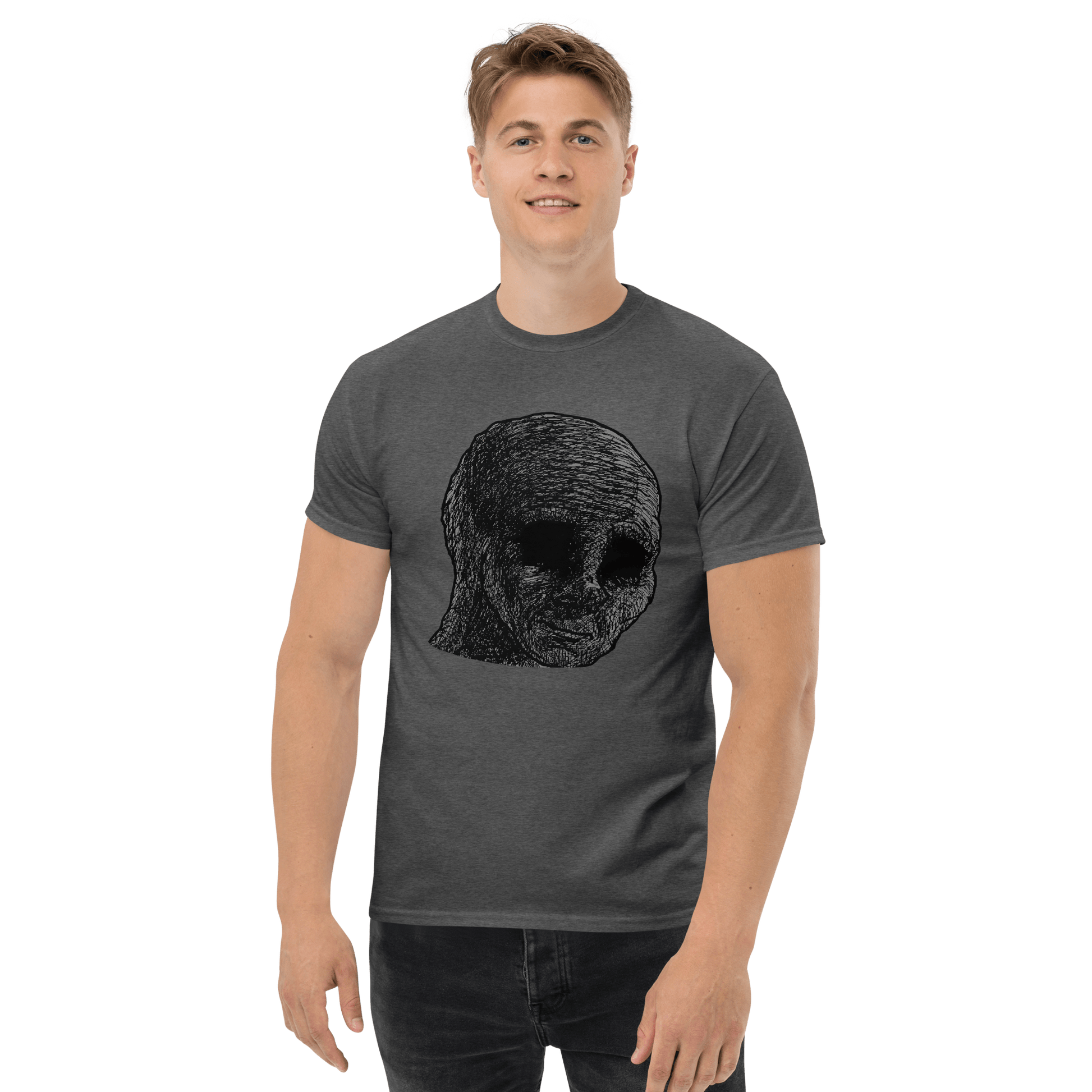 Cursed Wojak Classic T-Shirt Meme - Royal | Shirtposting