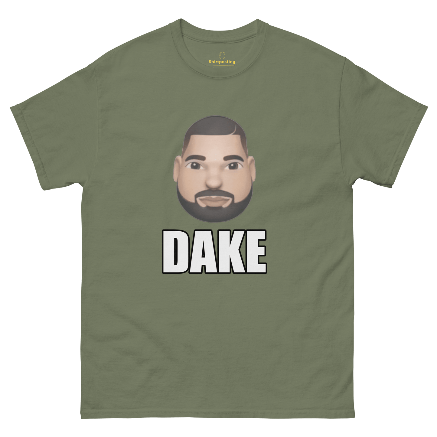 Dake Classic T-Shirt Meme - Military Green | Shirtposting